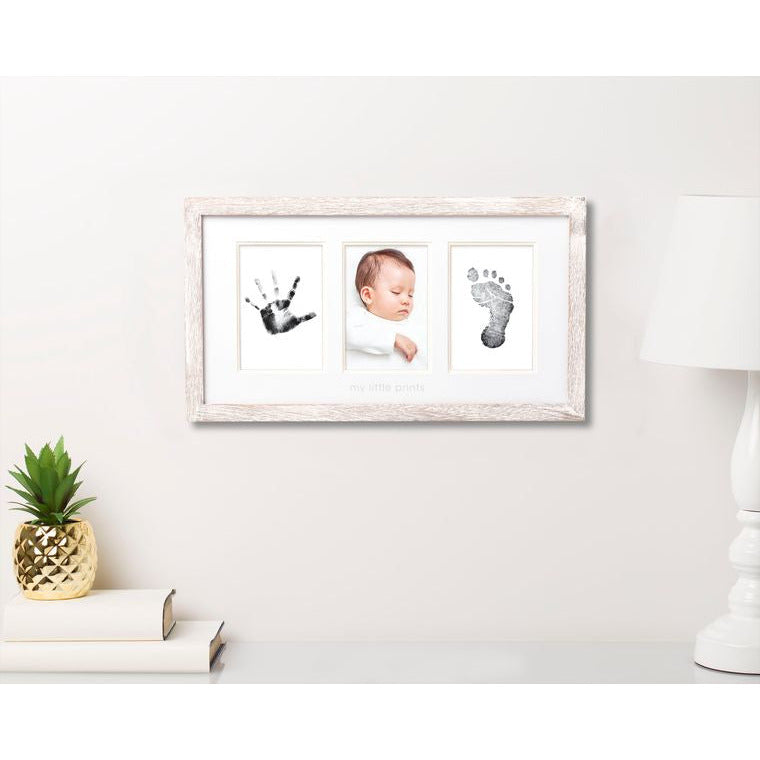 Babyprints Photo Frame, White Distressed