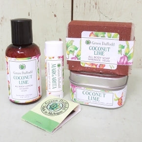 Green Daffodil Boxed Gift Set - Lotion, Soy Candle, & Lip Balm