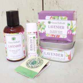 Green Daffodil Boxed Gift Set - Lotion, Soy Candle, & Lip Balm