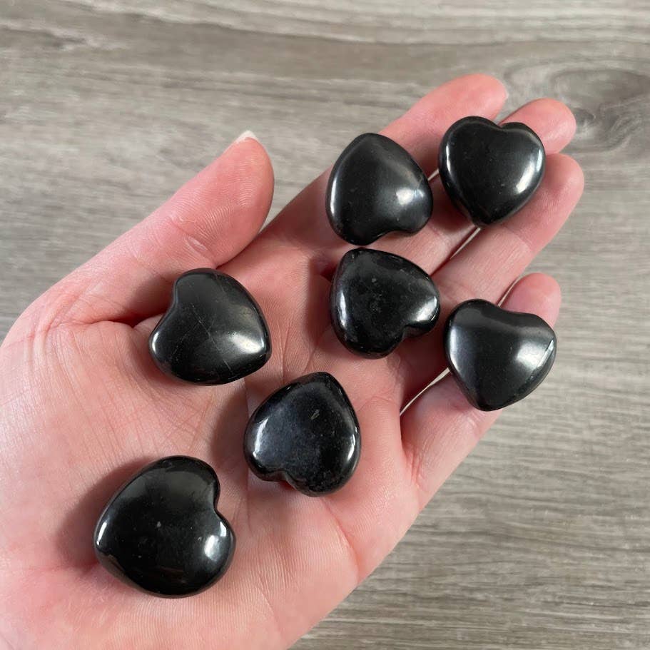 1-Inch Puffy Gemstone Pocket Heart – Crystals: Kambaba Jasper