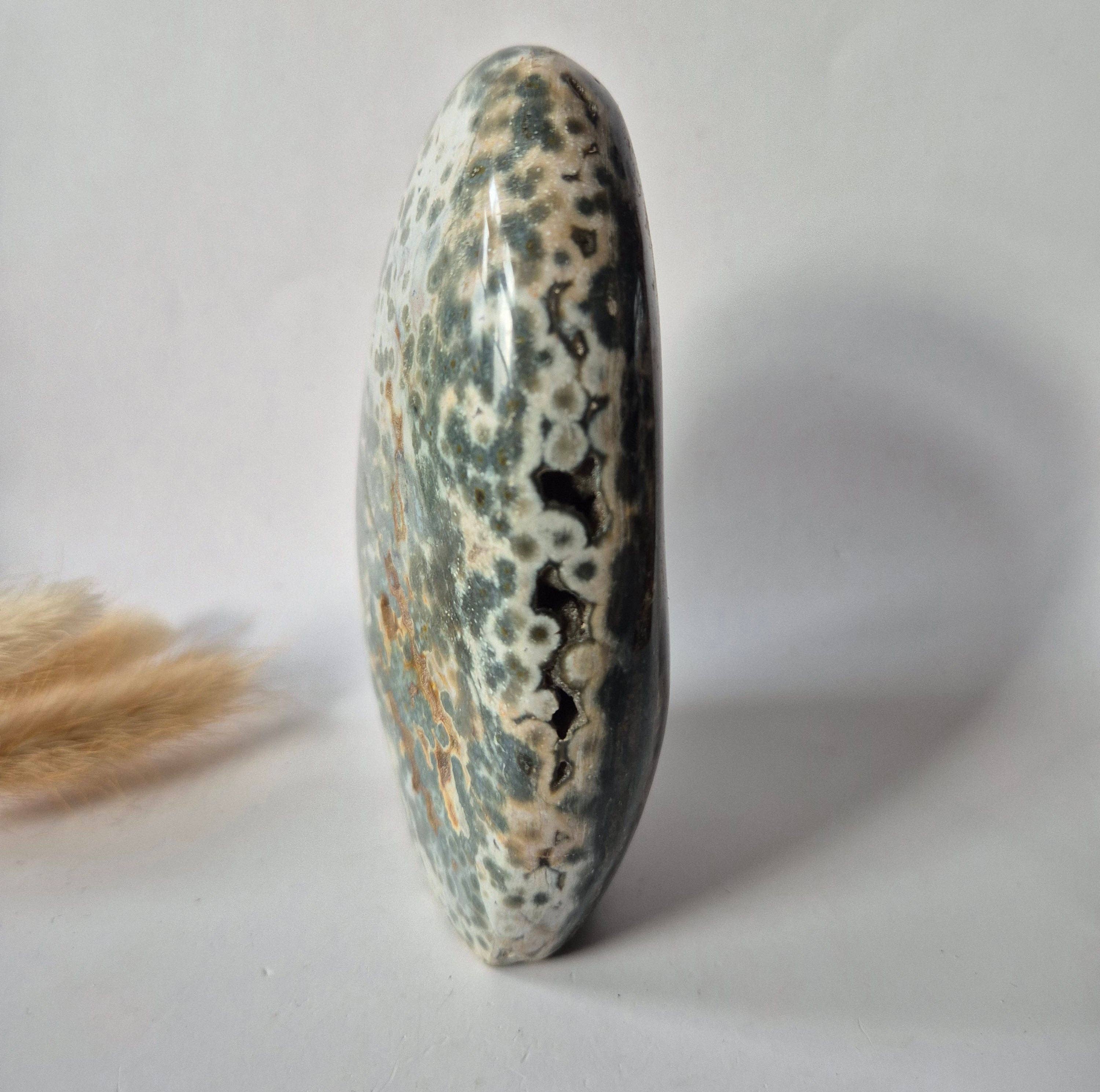 Gemstone Spiritual Statement Piece Ocean Jasper Freeform – 511 grams