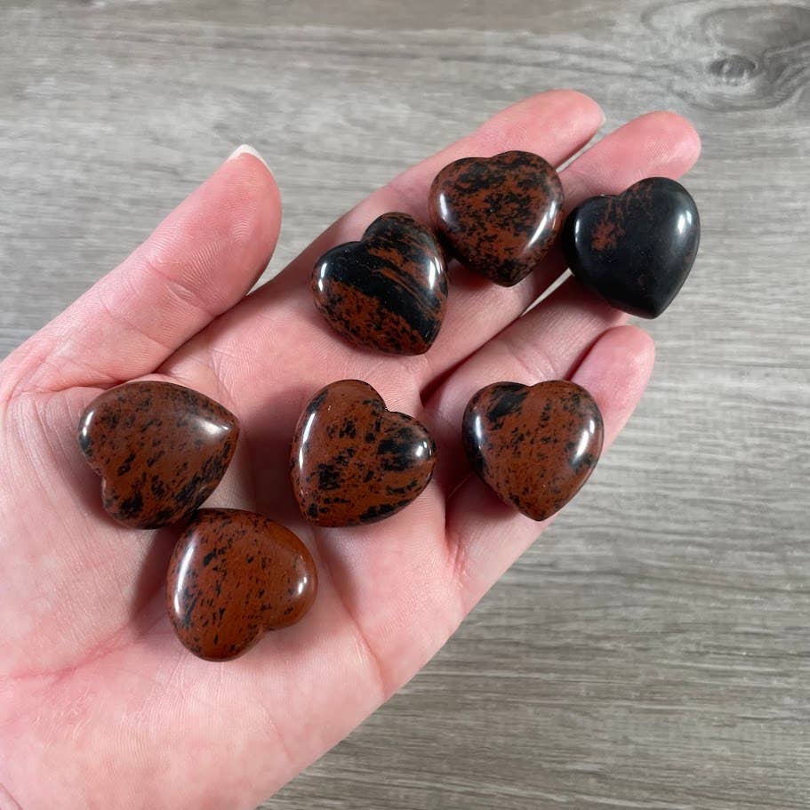 1-Inch Puffy Gemstone Pocket Heart – Bulk Wholesale Crystals: Lapis