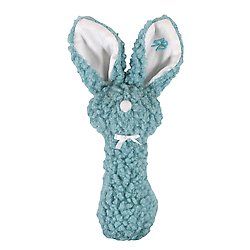 Rattle Bunny Woolly Blue