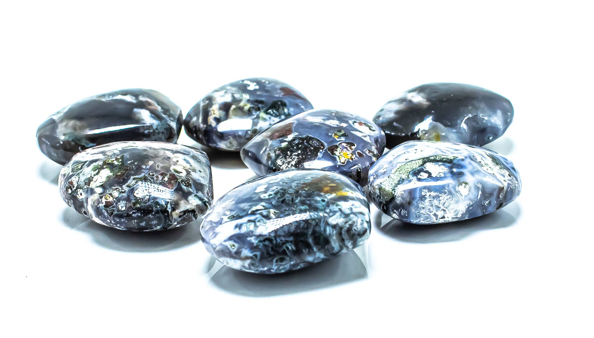 Blue Ocean Jasper Small Hearts