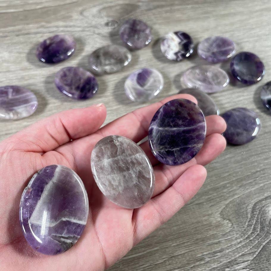 Oval Gemstone Worry Stones – Bulk Pocket Crystals: Kambaba