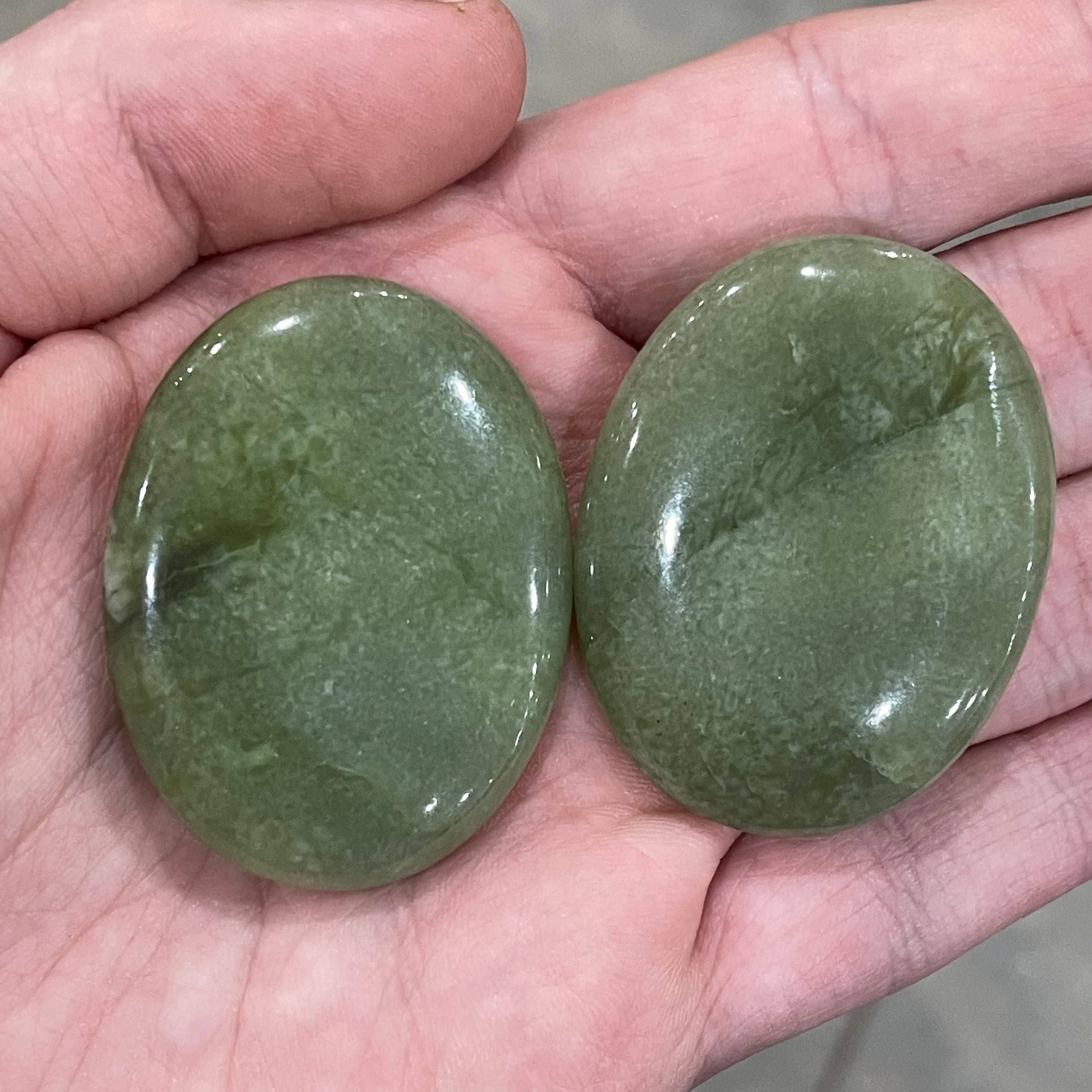 Gemstone Palm Stones 45mm – Bulk Crystal Supplies : Serpentine b