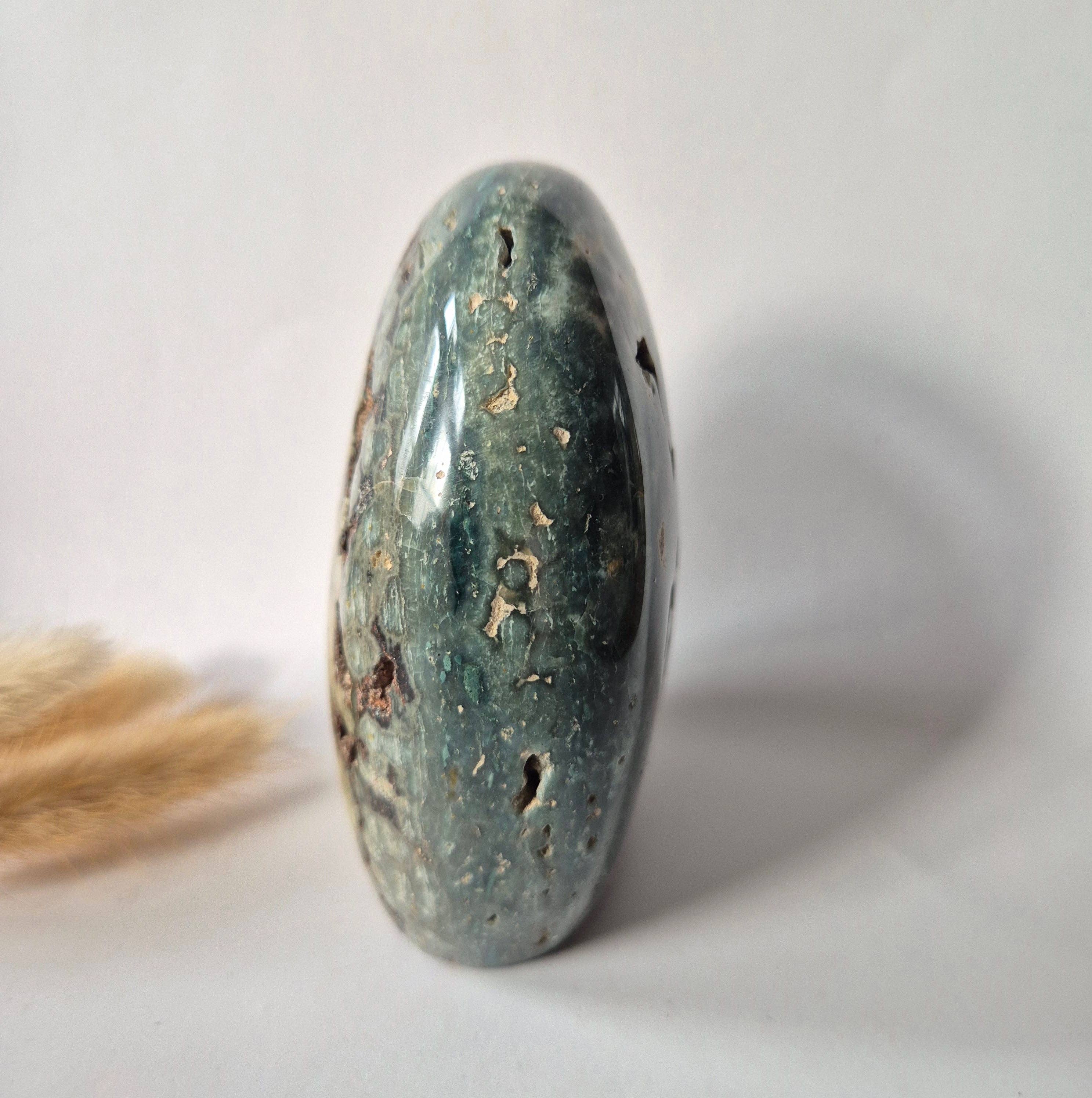 Gemstone Spiritual Statement Piece Ocean Jasper Freeform – 527 grams
