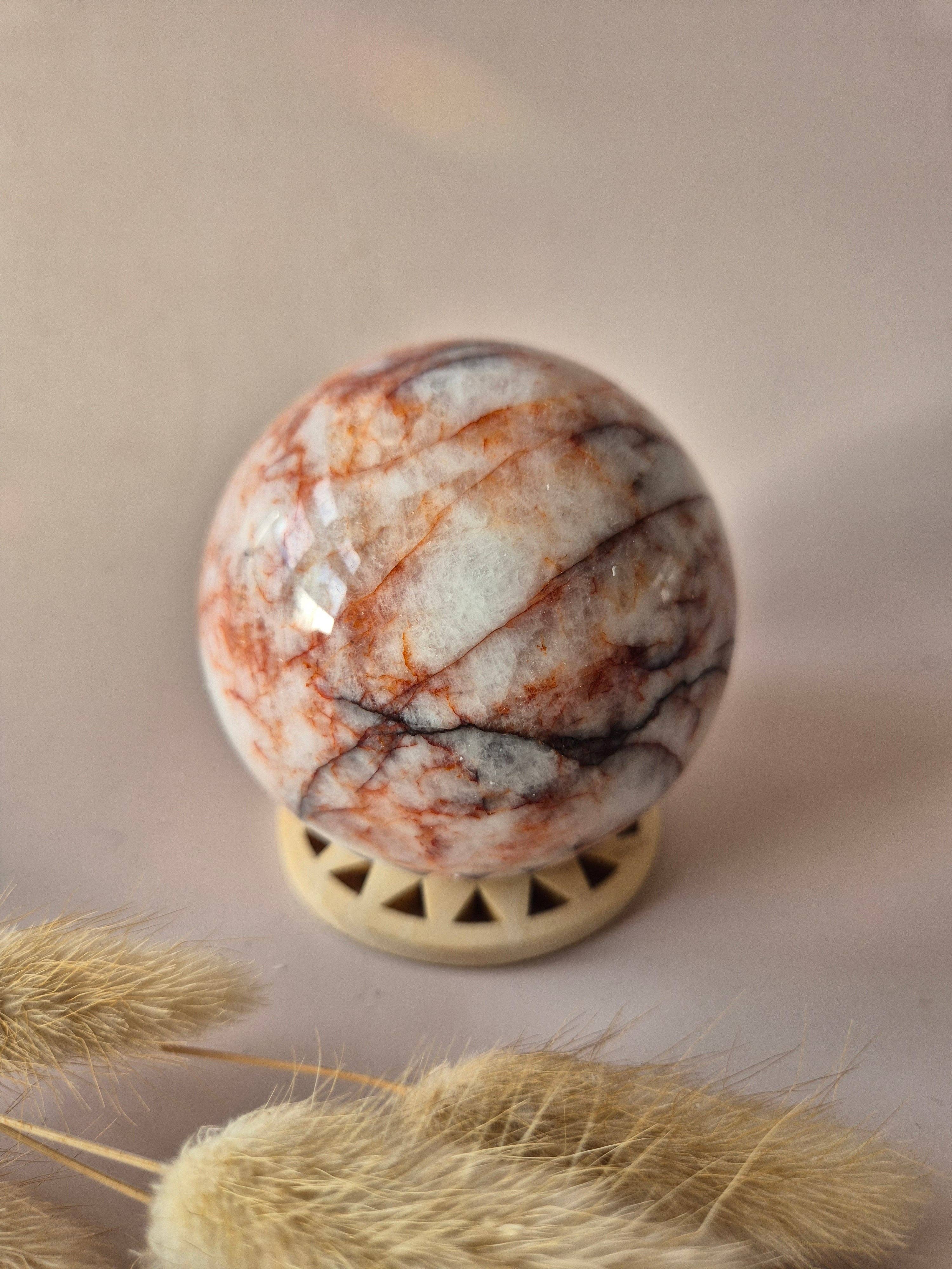 XL Fire Quartz Crystal Ball – 73 mm (527g) | Energy-Enhancing Gemstone for Strength and Focus (copy)