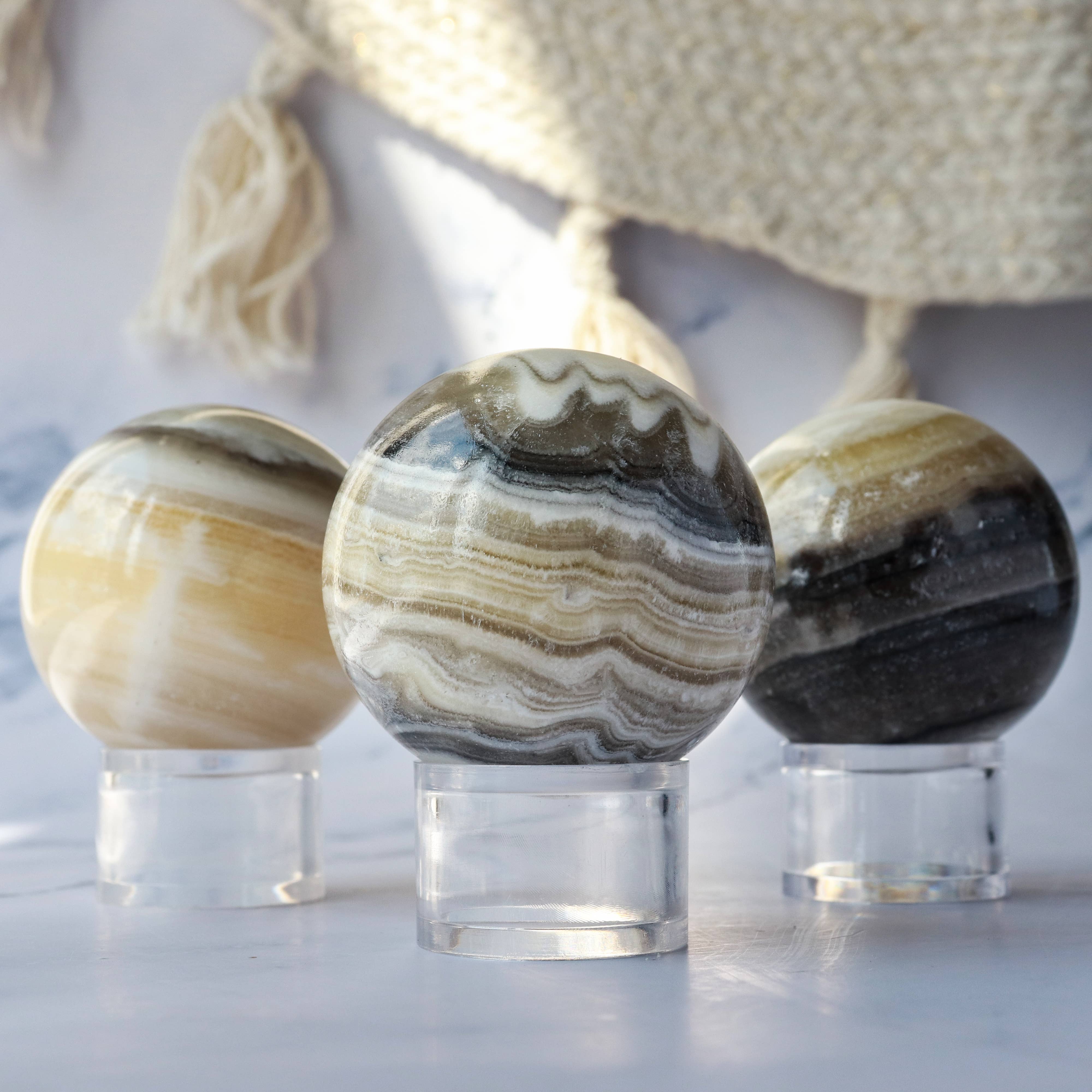 Zebra Onyx Sphere | Gemstone Spheres