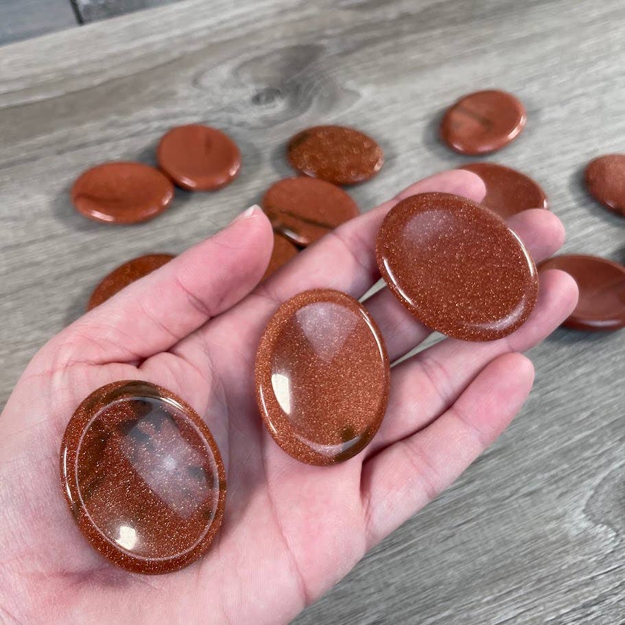 Oval Gemstone Worry Stones – Bulk Pocket Crystals: Kambaba