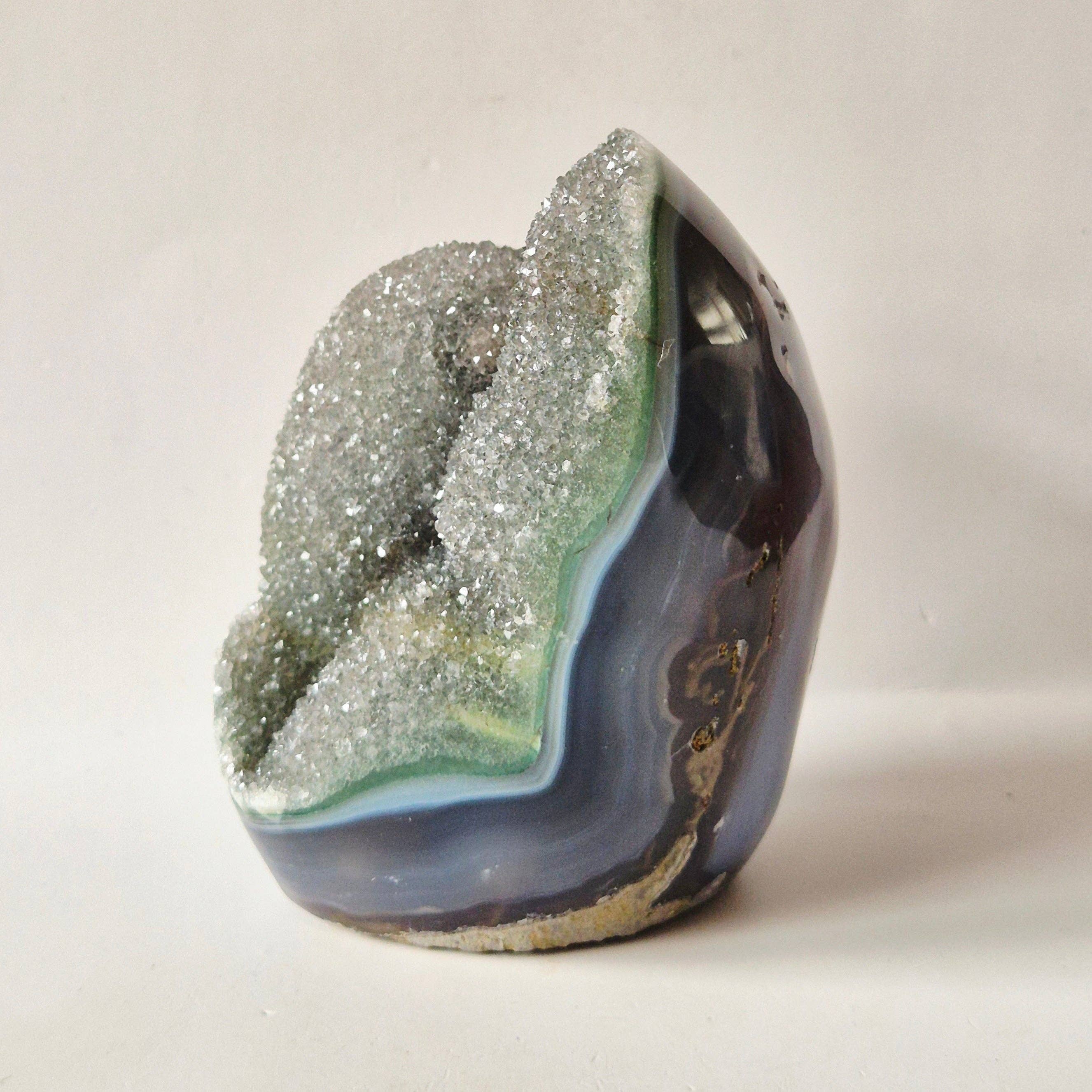 Druzy Agate from Uruguay Freeform – 634 grams | Natural Geode Gemstone