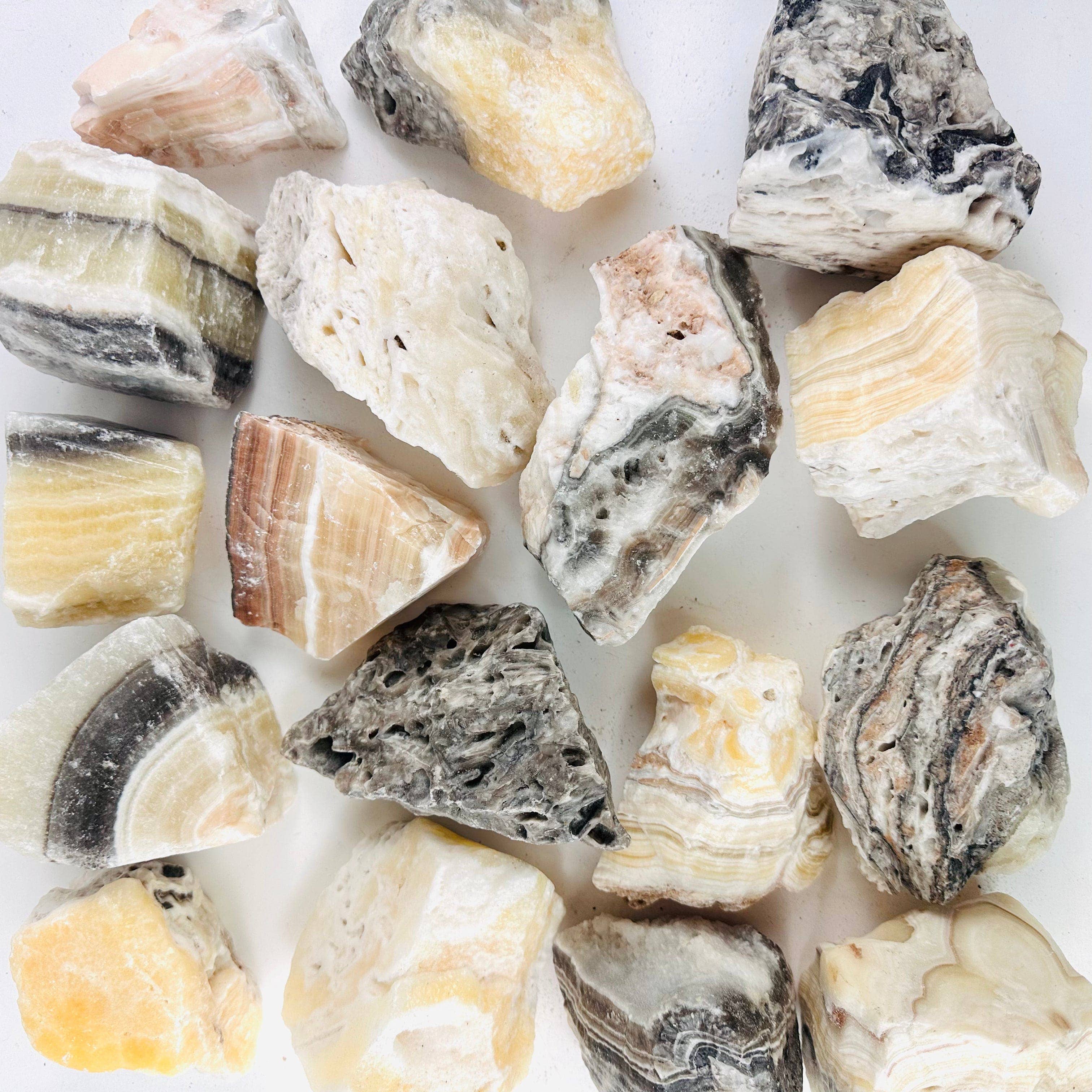 Crystal Mexican Onyx Rough Stones