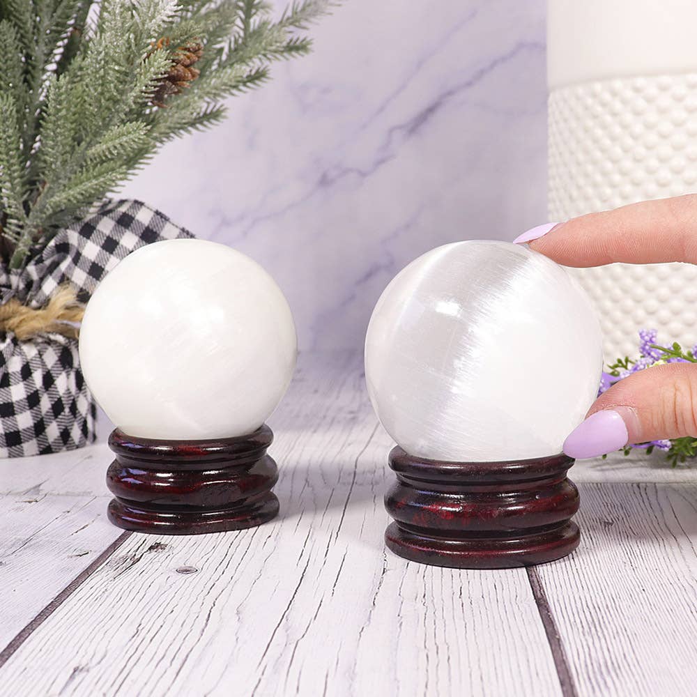 Selenite Sphere  | Crystal Sphere