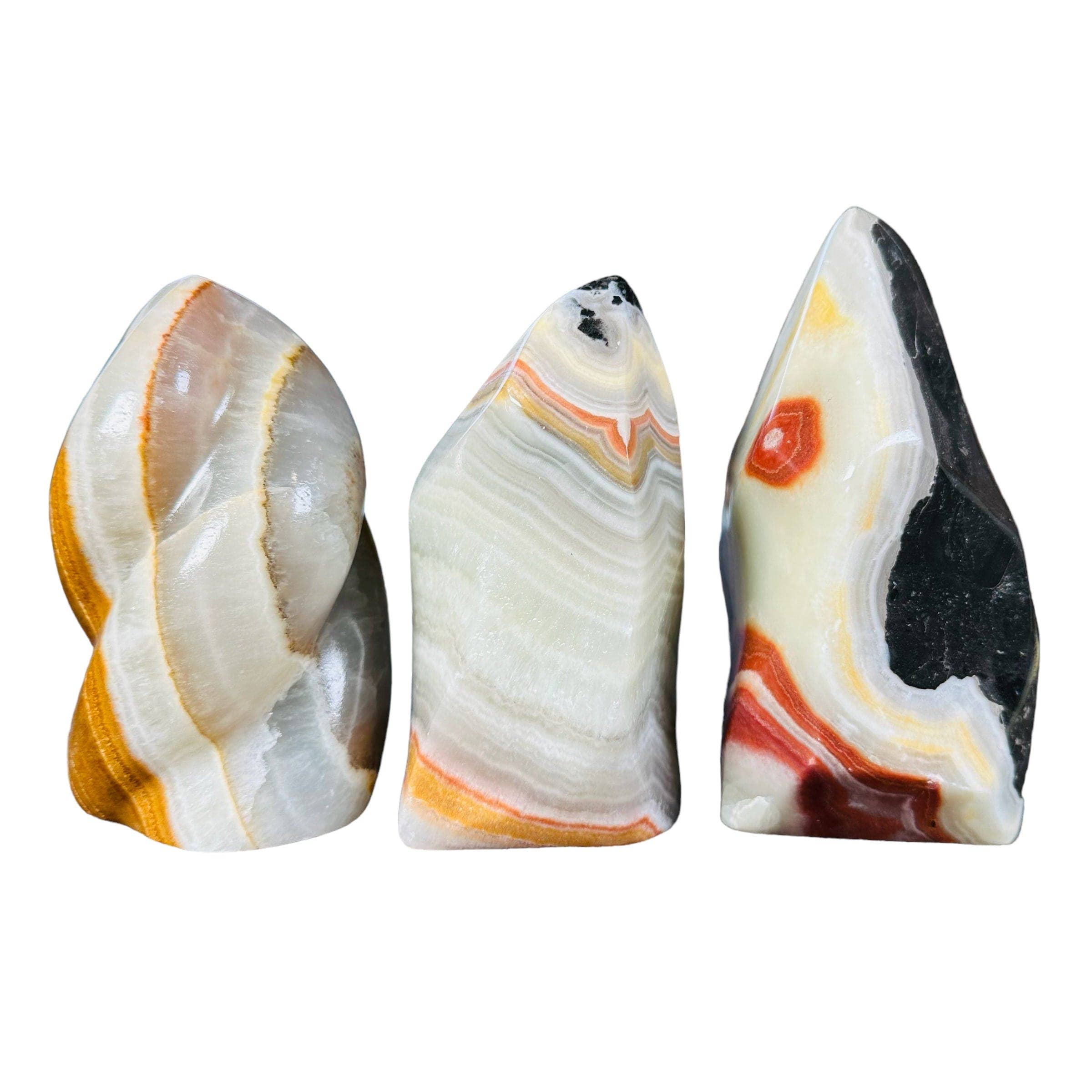 Onyx Flame cut base point - Crystal Decor