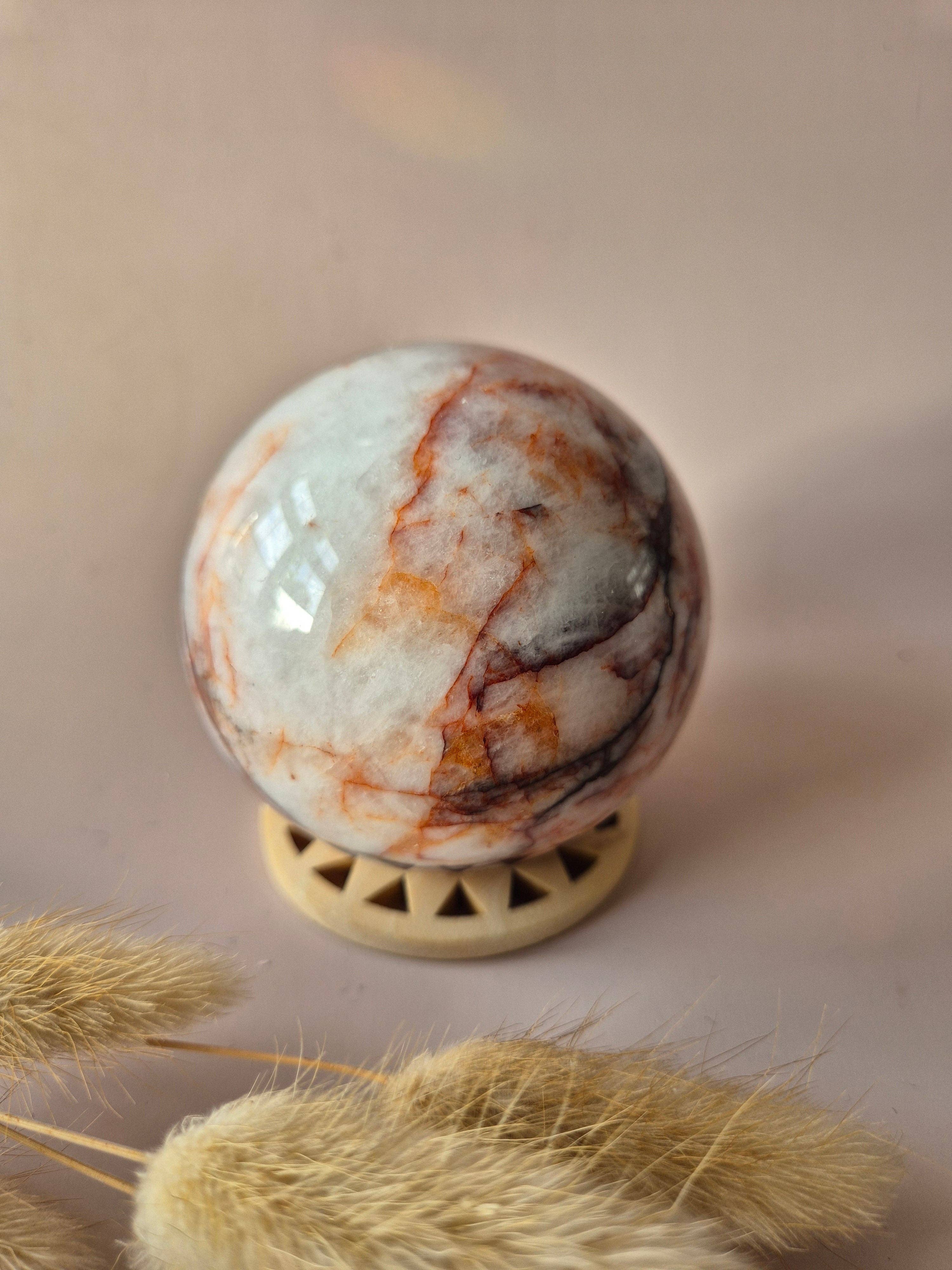 XL Fire Quartz Crystal Ball – 73 mm (527g) | Energy-Enhancing Gemstone for Strength and Focus (copy)