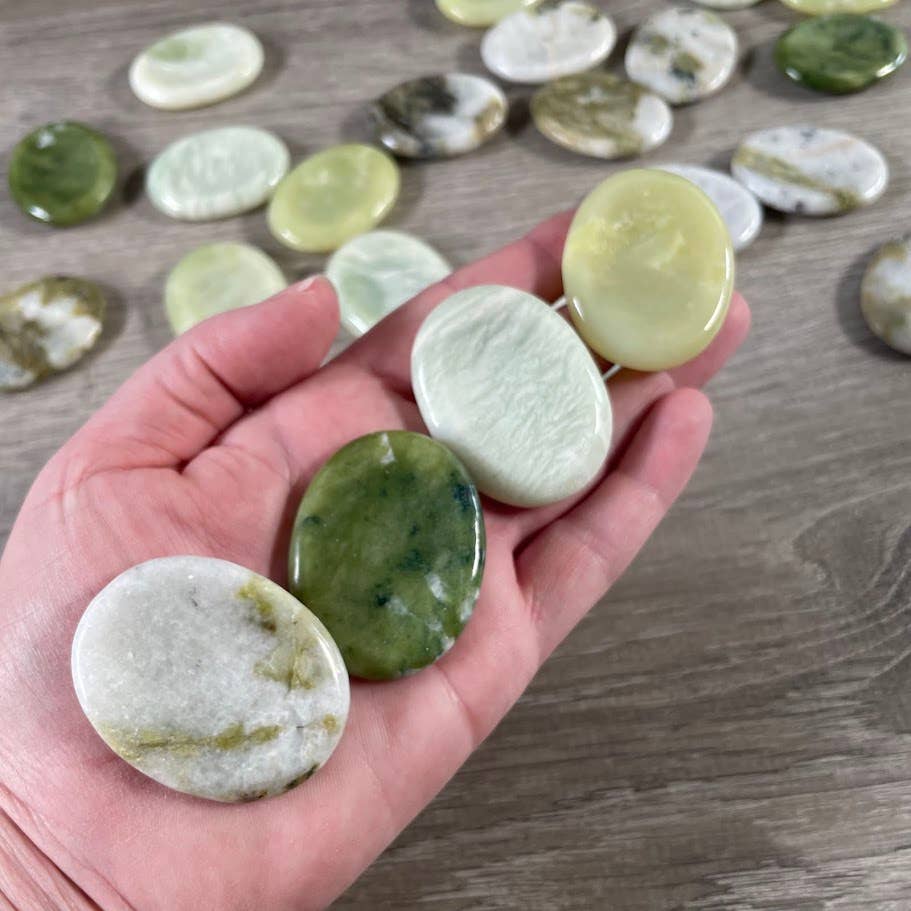 Oval Gemstone Worry Stones – Bulk Pocket Crystals: Kambaba