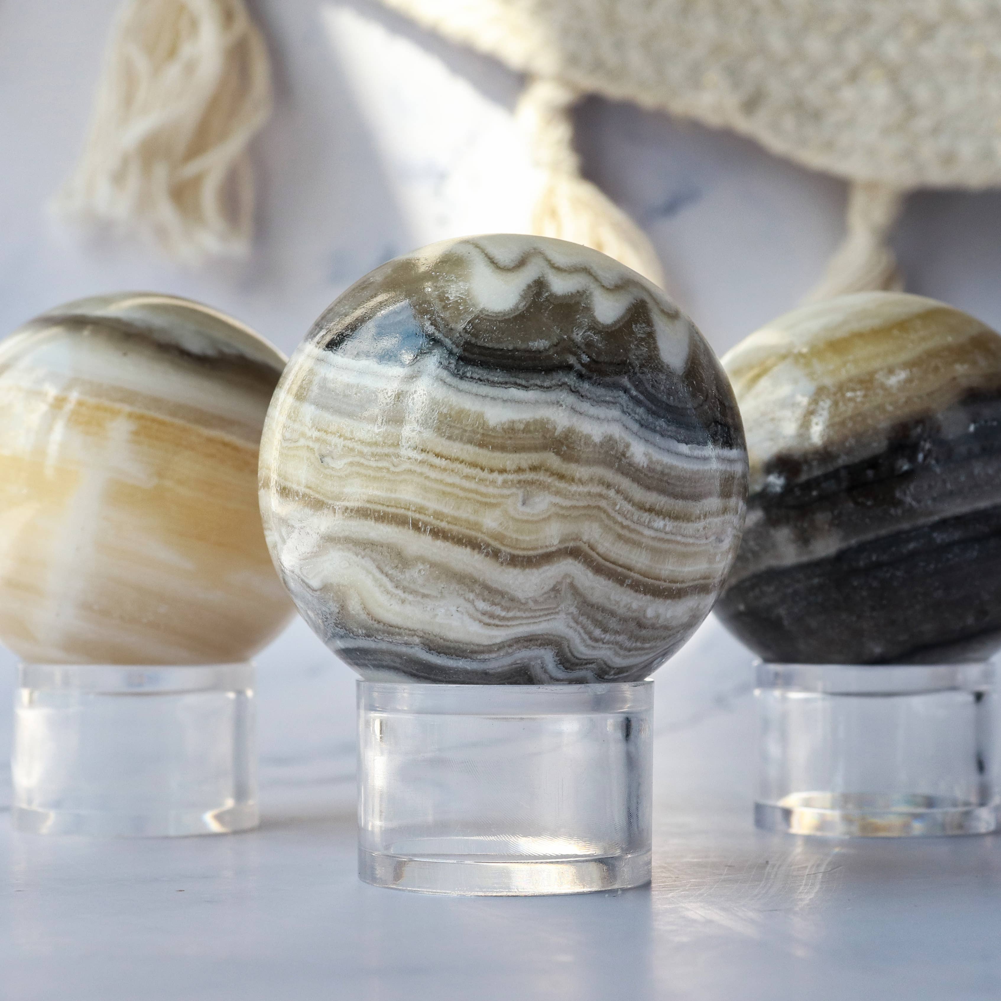 Zebra Onyx Sphere | Gemstone Spheres