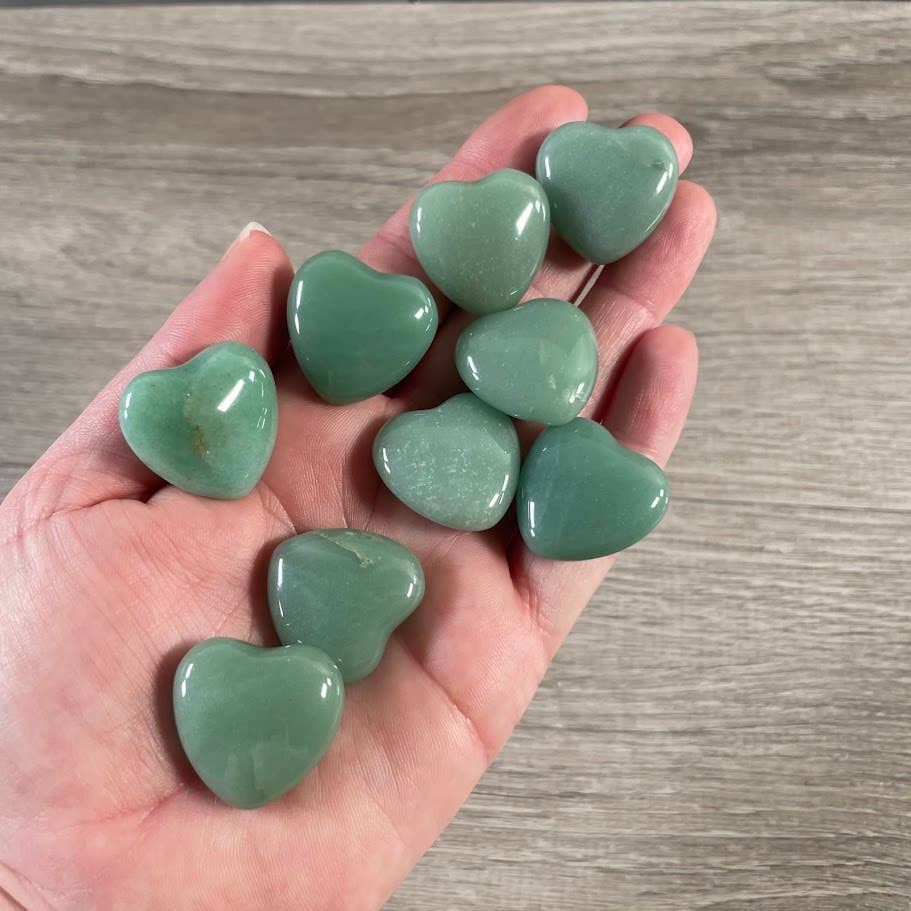 1-Inch Puffy Gemstone Pocket Heart – Bulk Wholesale Crystals: Lapis