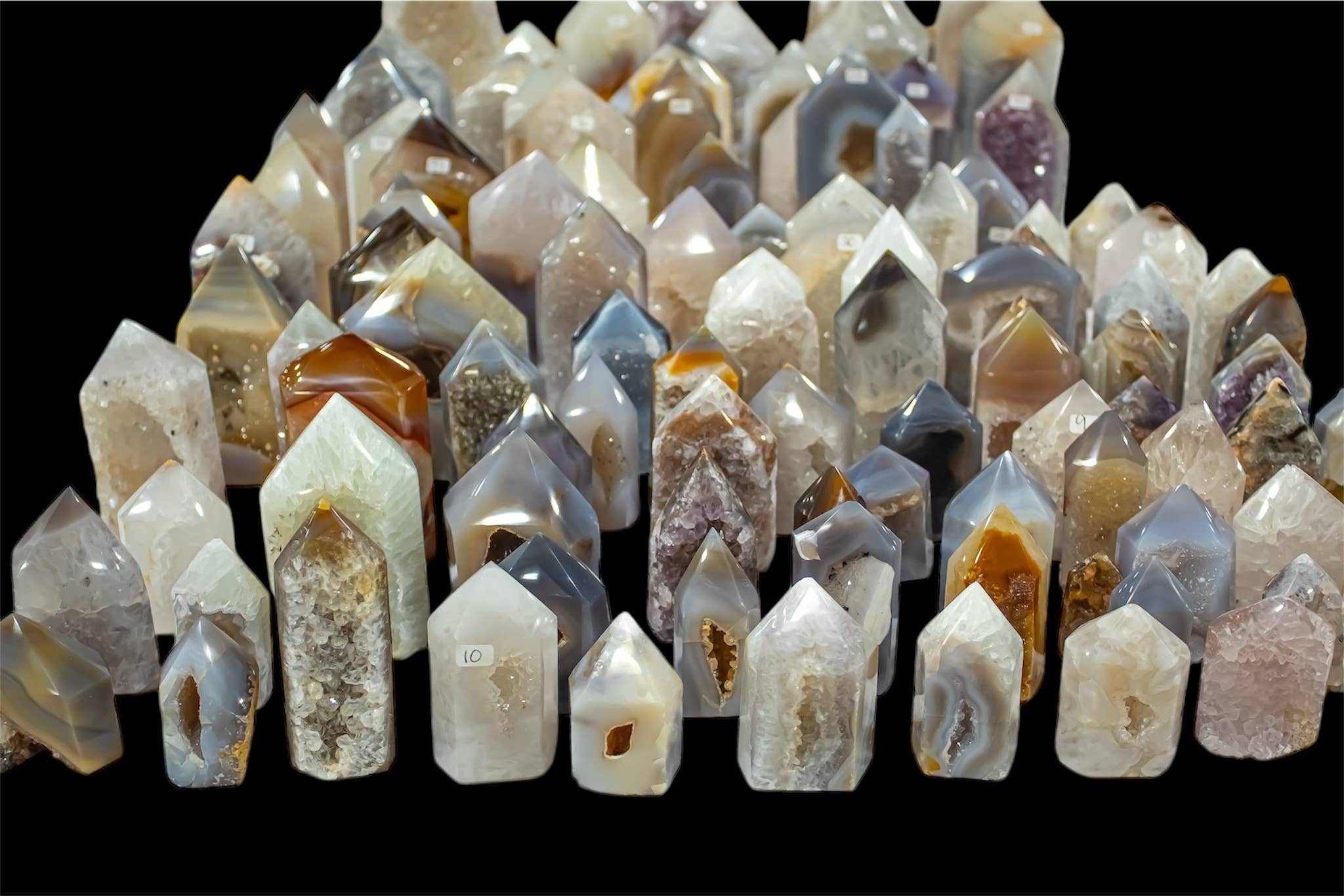 Agate Druzy Polished Points