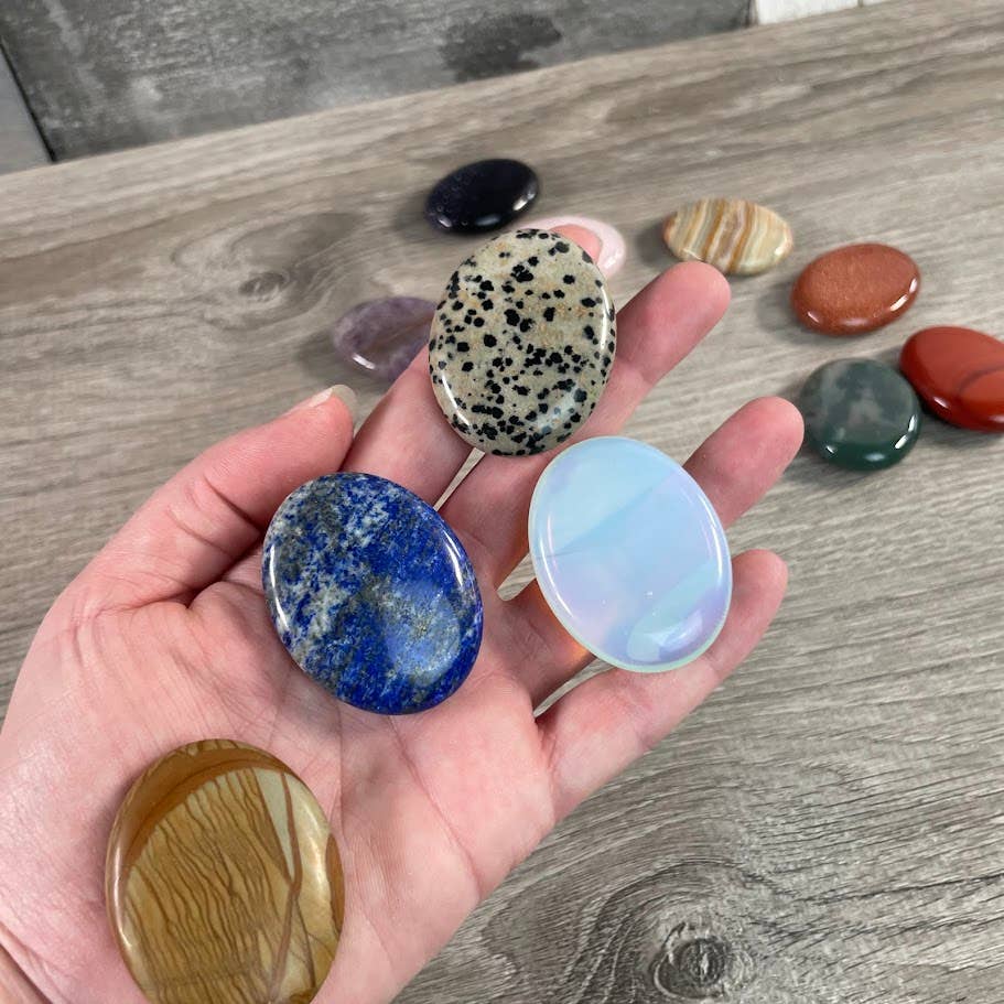 Gemstone Palm Stones 45mm – Bulk Crystal Supplies : Lapis