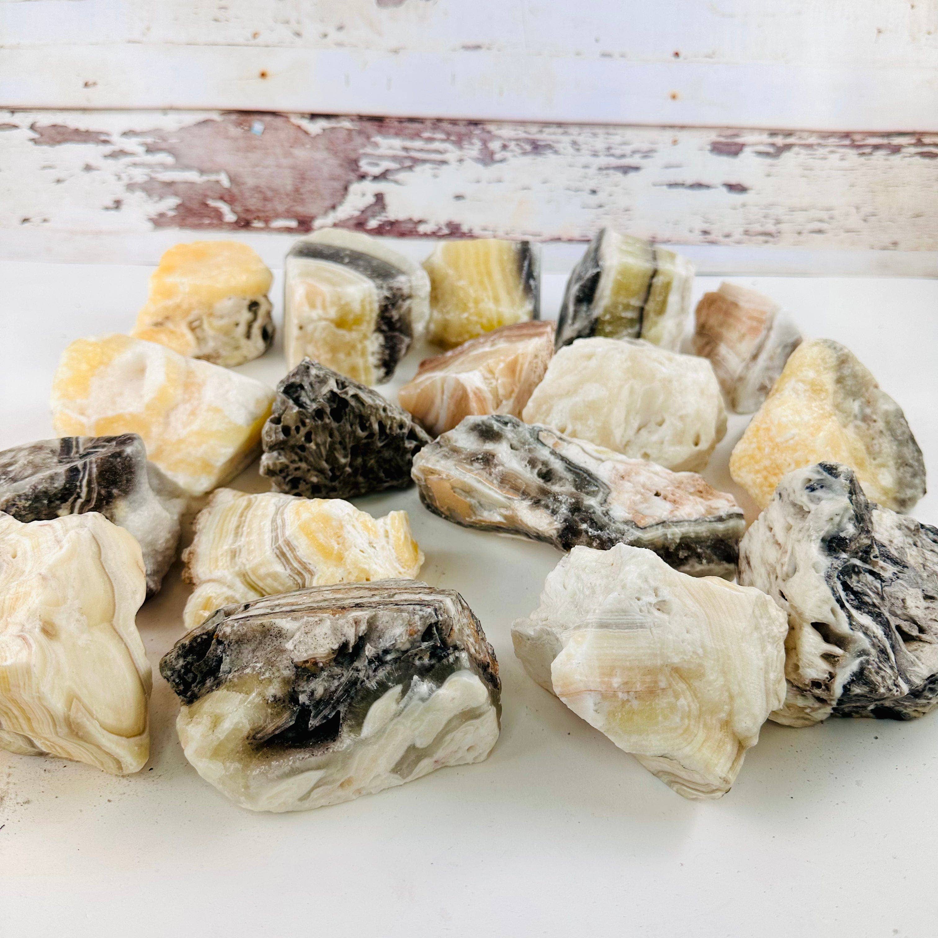 Crystal Mexican Onyx Rough Stones