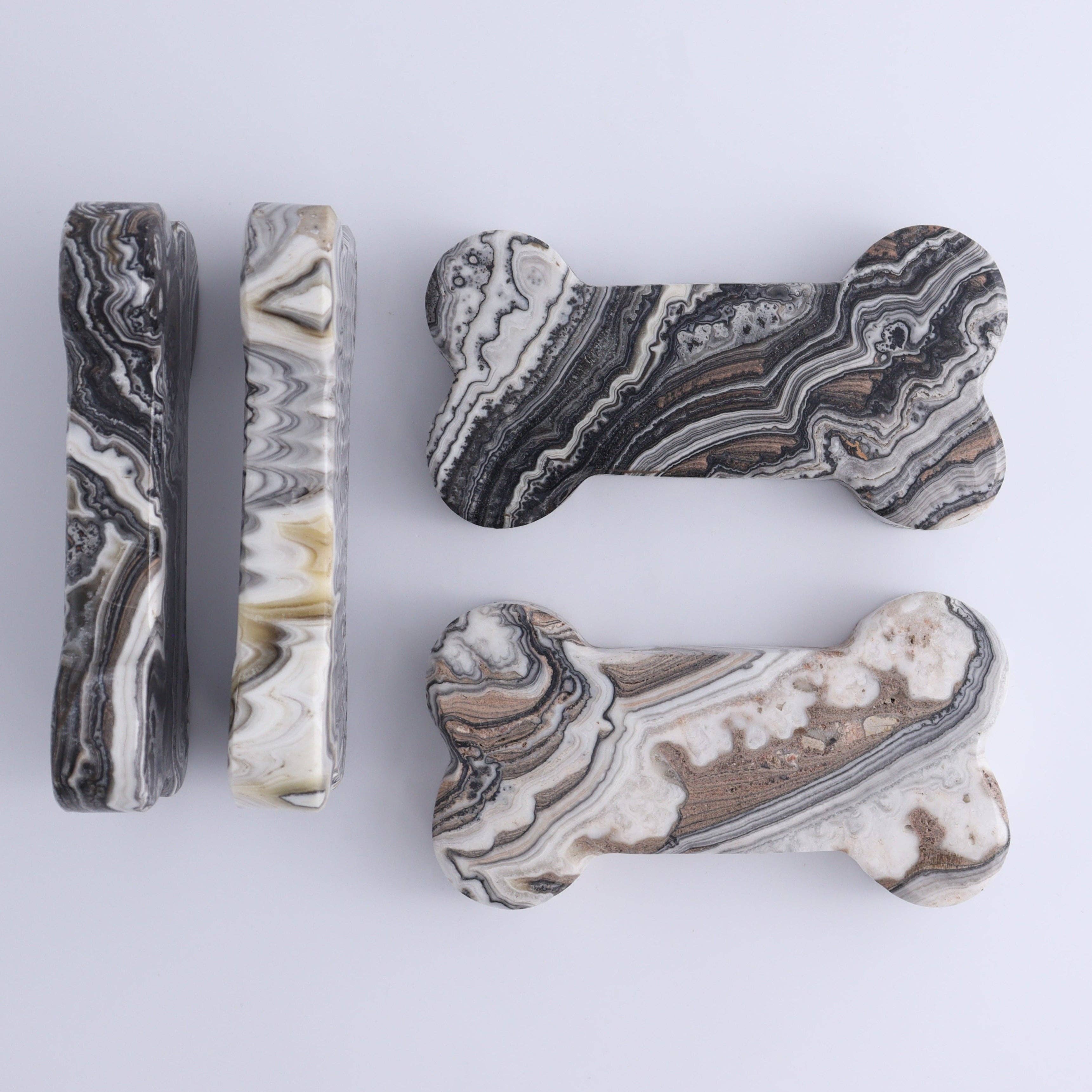 One Zebra Calcite Bone