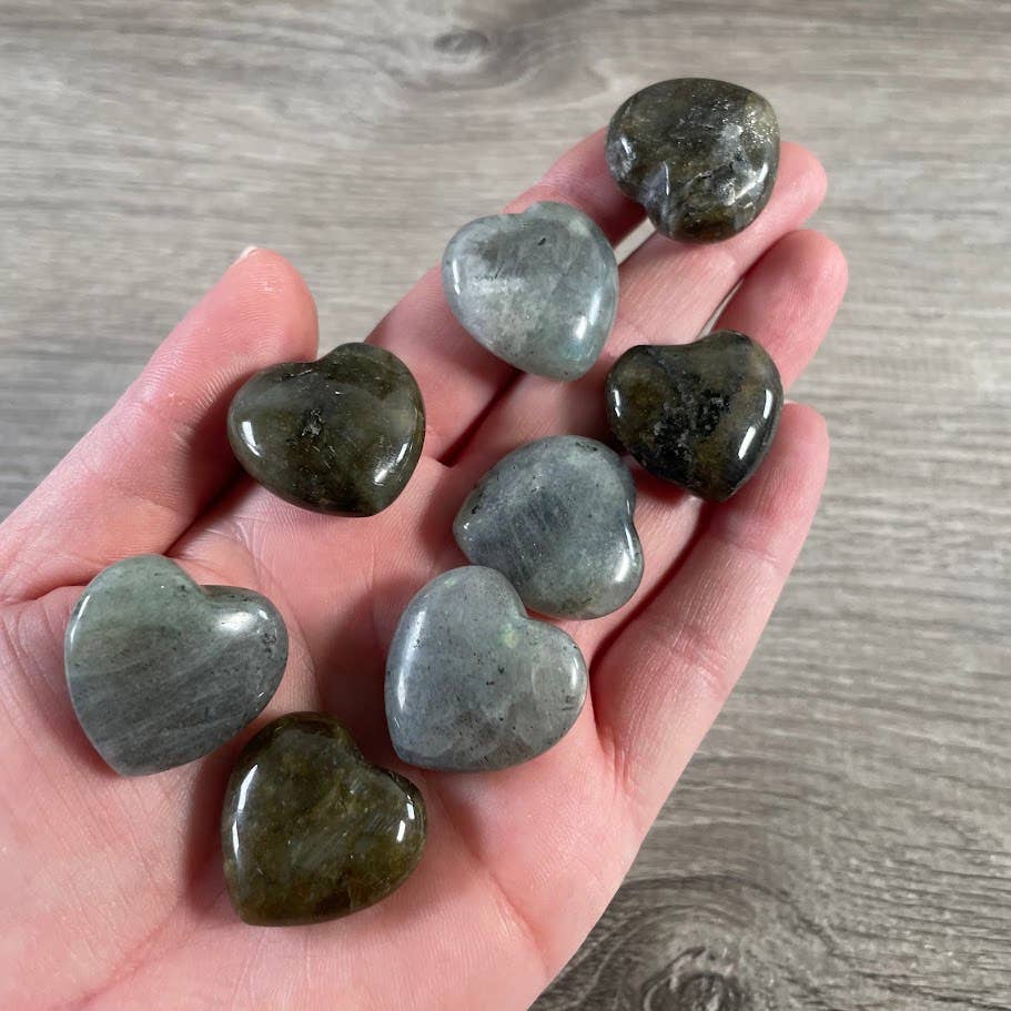 1-Inch Puffy Gemstone Pocket Heart – Bulk Wholesale Crystals: China Jade