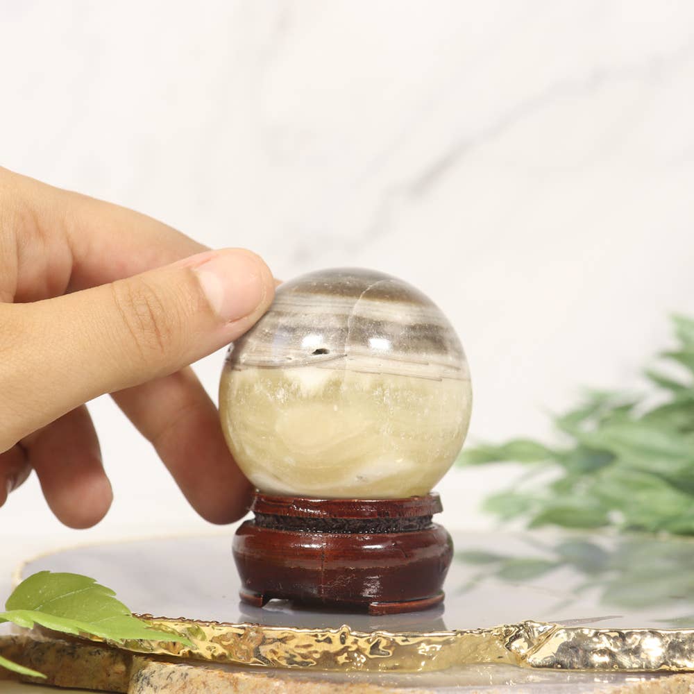 Zebra Onyx Sphere | Gemstone Spheres