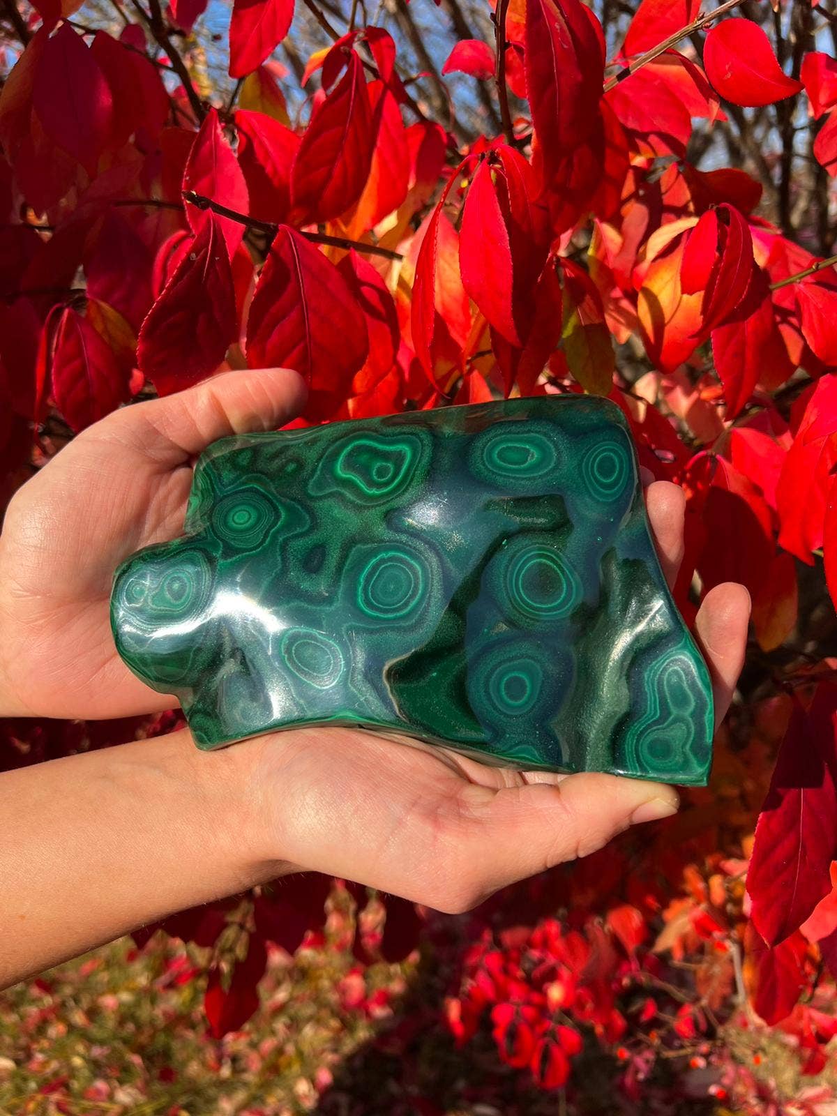 Malachite Polished Free Forms Per Kilo: 1Kg