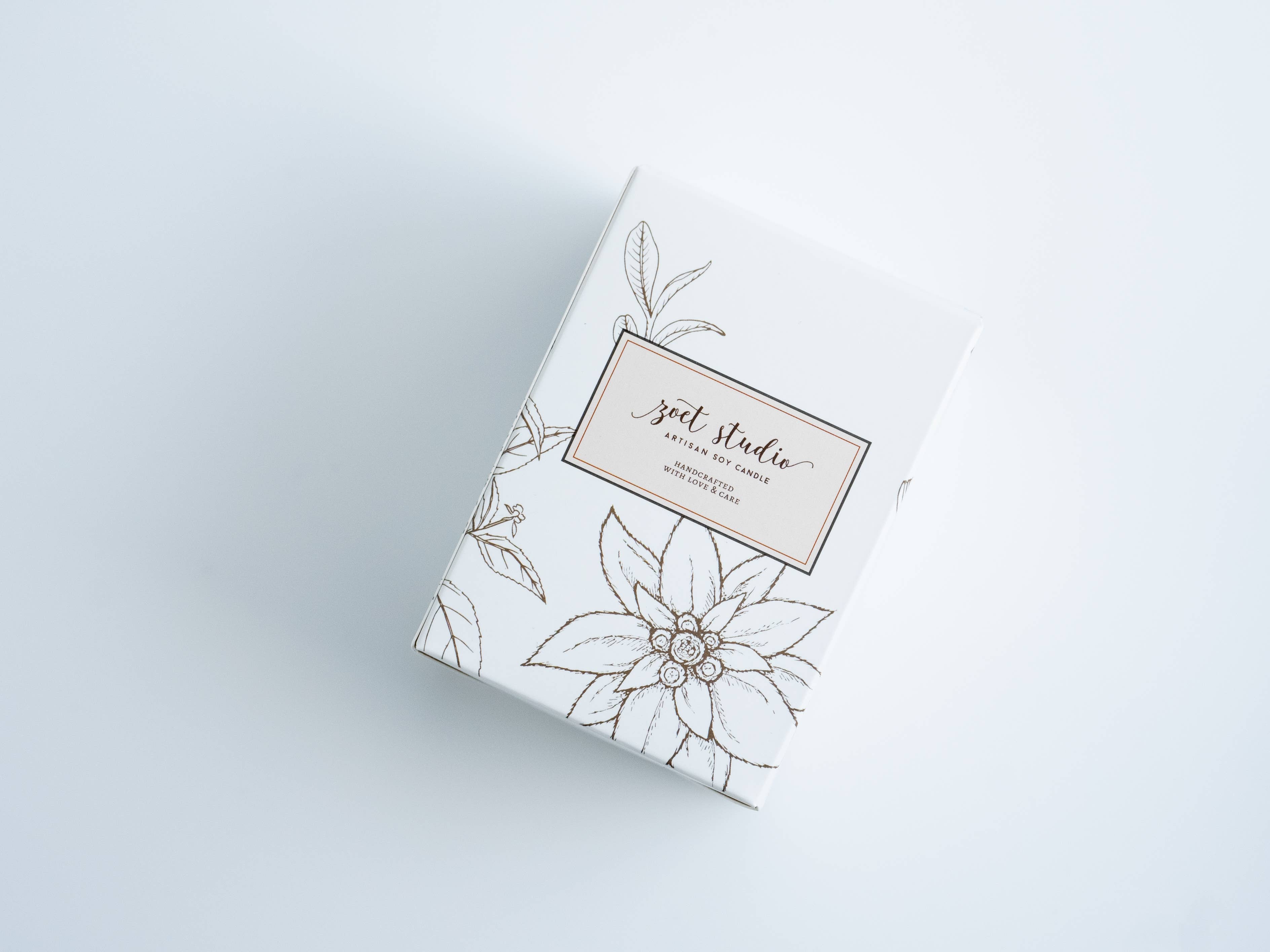 Sunflower Soy Blend Candle | 8.5 oz candle: Peach + Cream