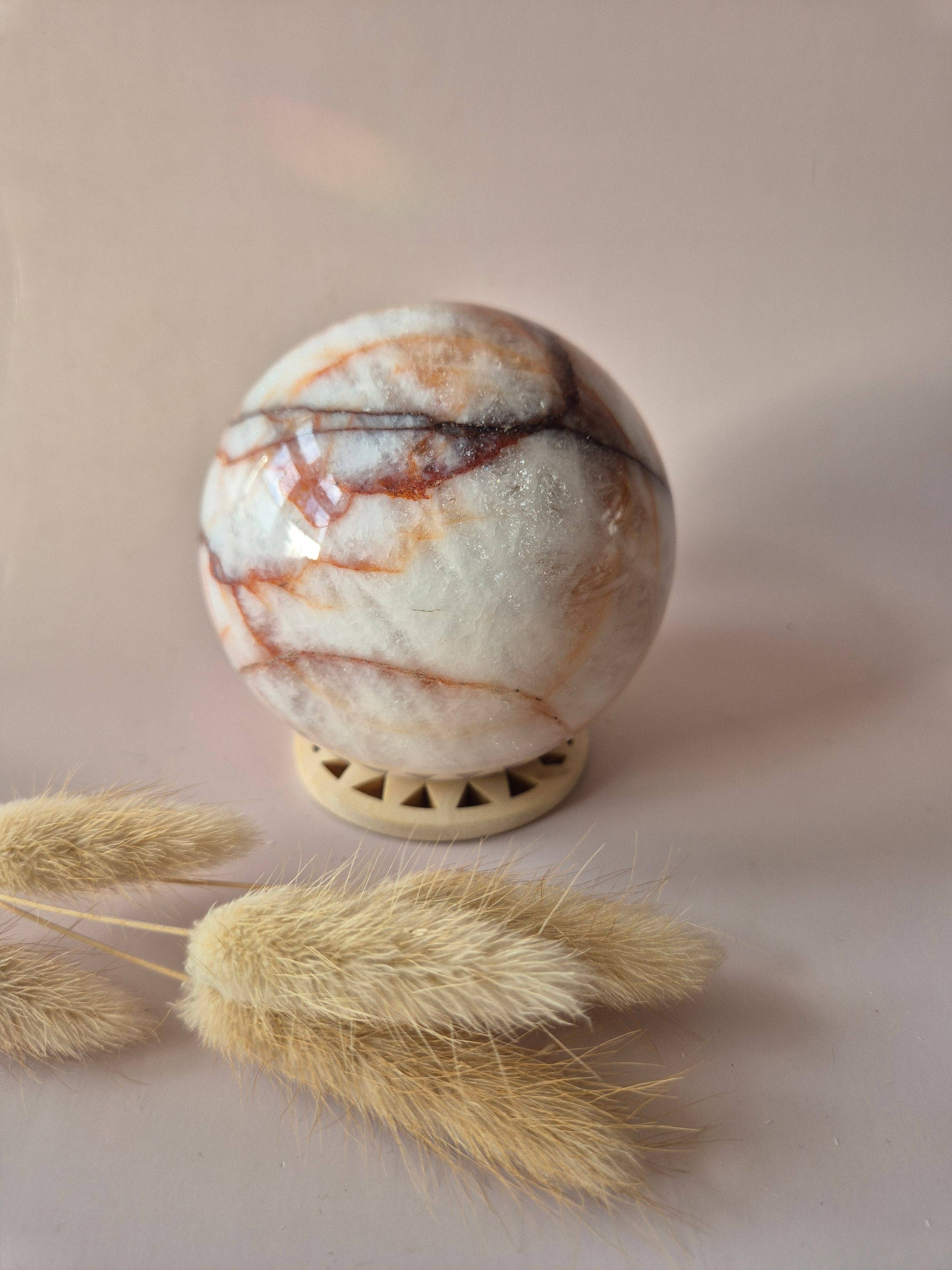XL Fire Quartz Crystal Ball – 73 mm (527g) | Energy-Enhancing Gemstone for Strength and Focus (copy)