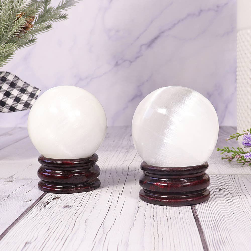 Selenite Sphere  | Crystal Sphere