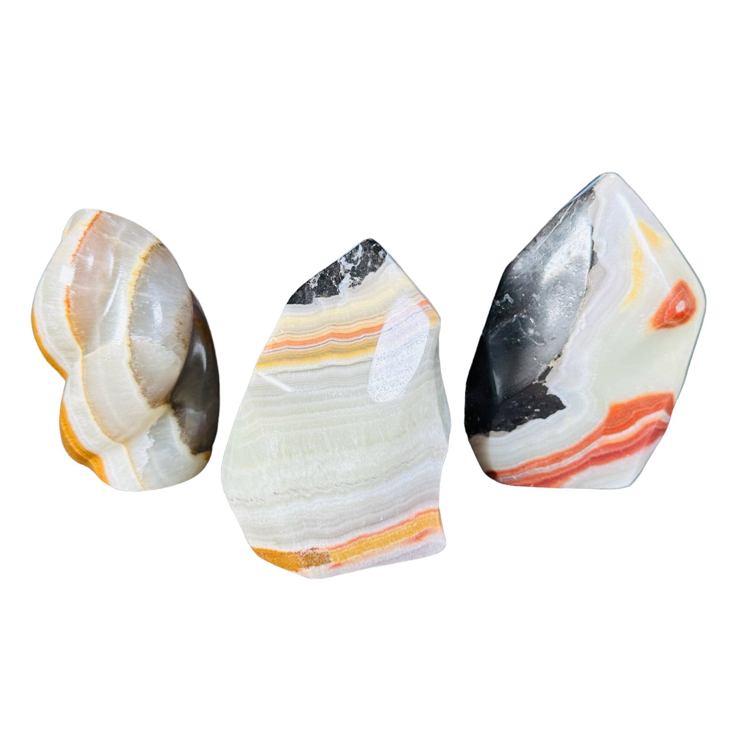Onyx Flame cut base point - Crystal Decor