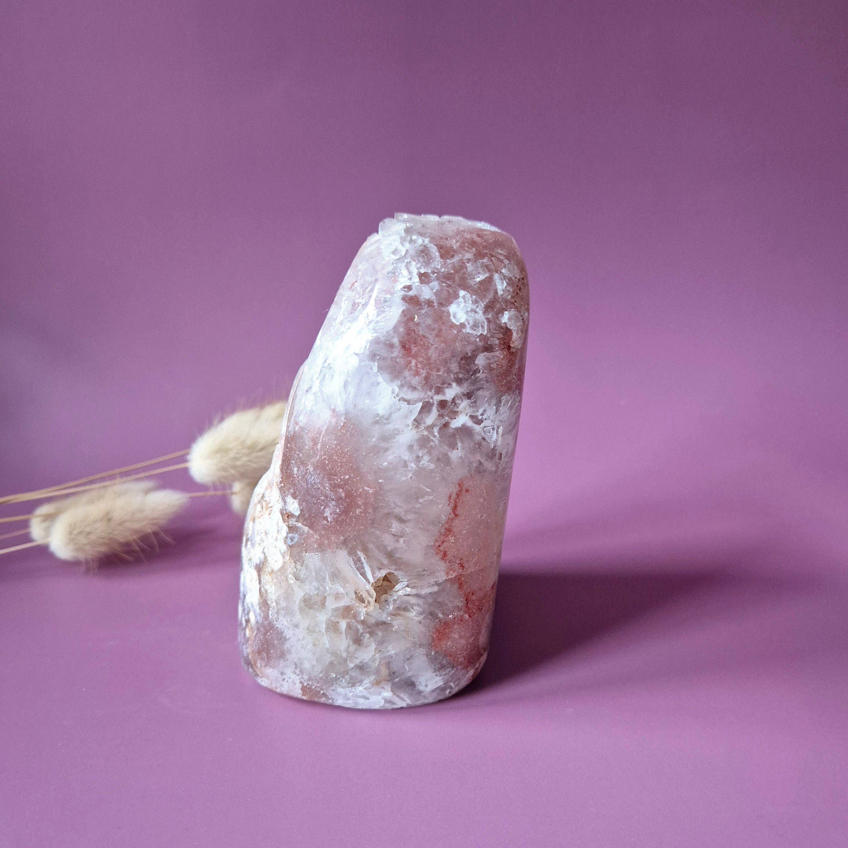 XL A+ Gemstone Druzy Pink Amethyst Geode Freeform weighing 844 grams Statement Piece