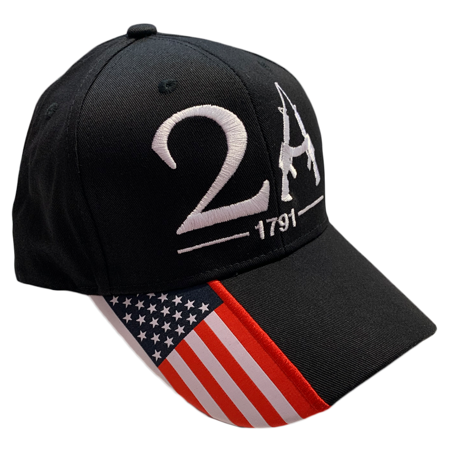Black Second Amendment Hat