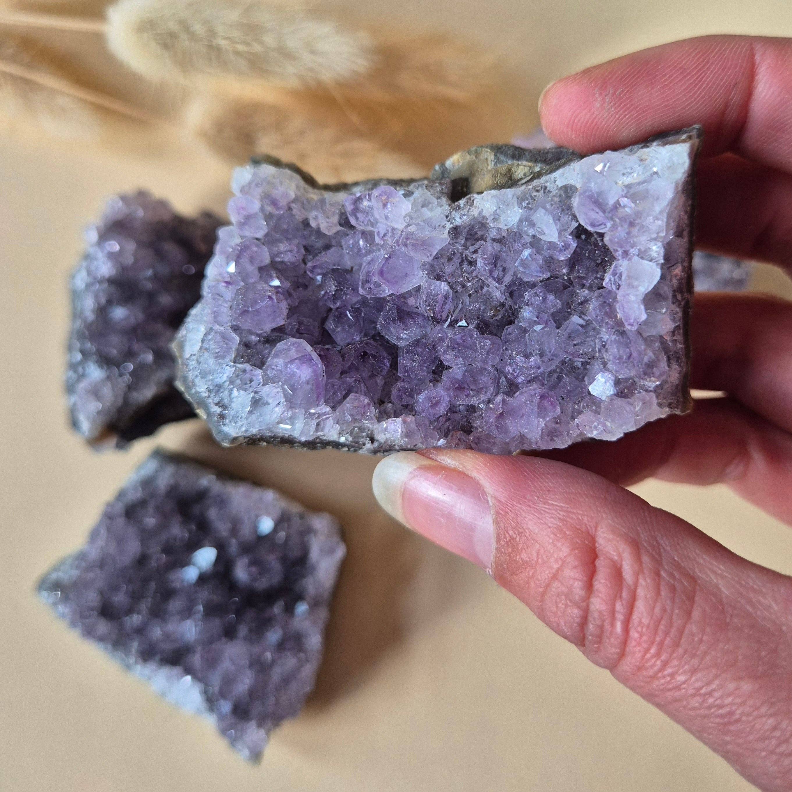 Gemstone Amethyst Cluster (50–80g)