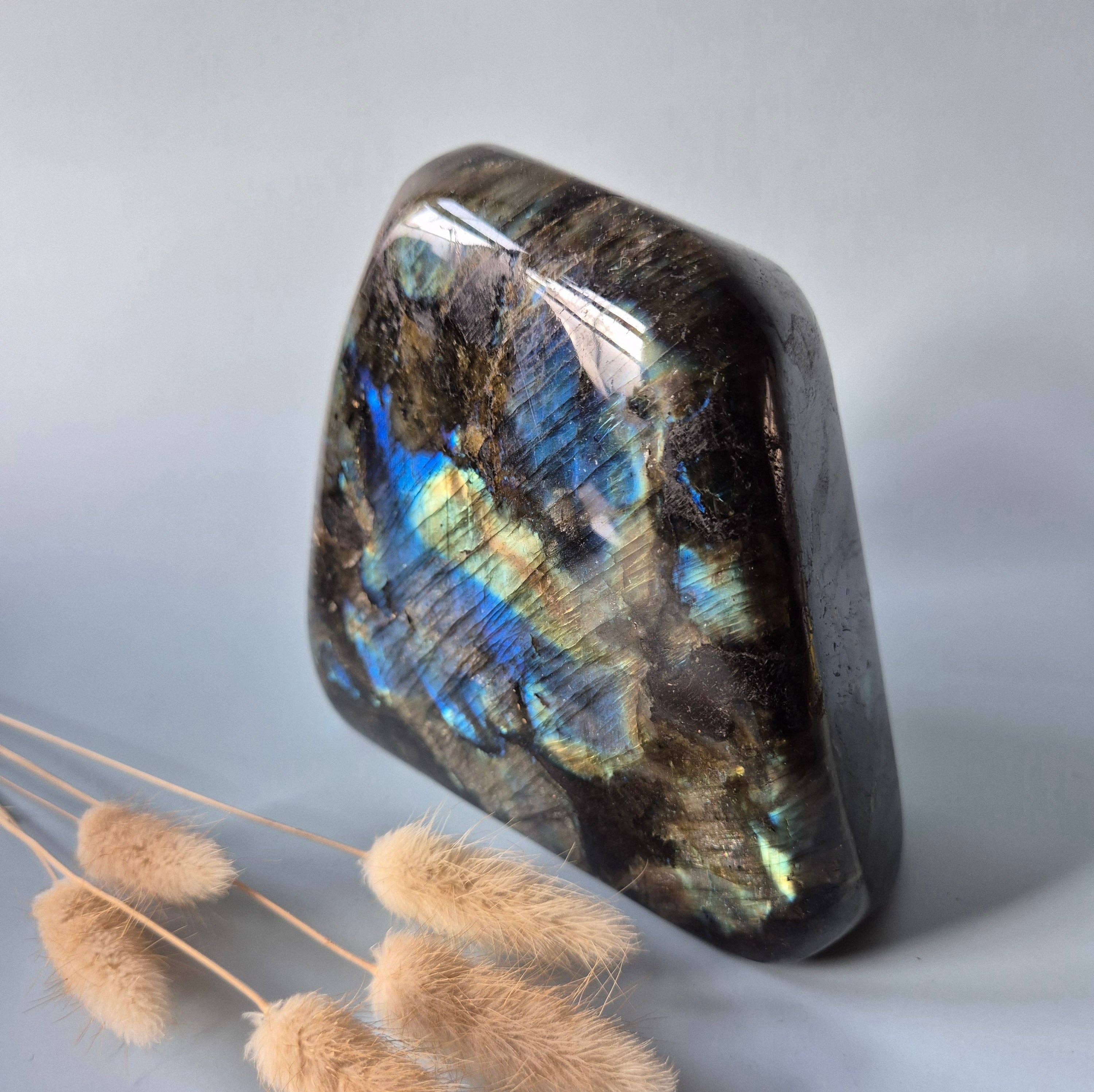 XXL Labradorite Freeform of 1557g – Intense Flash & Spiritual Protection