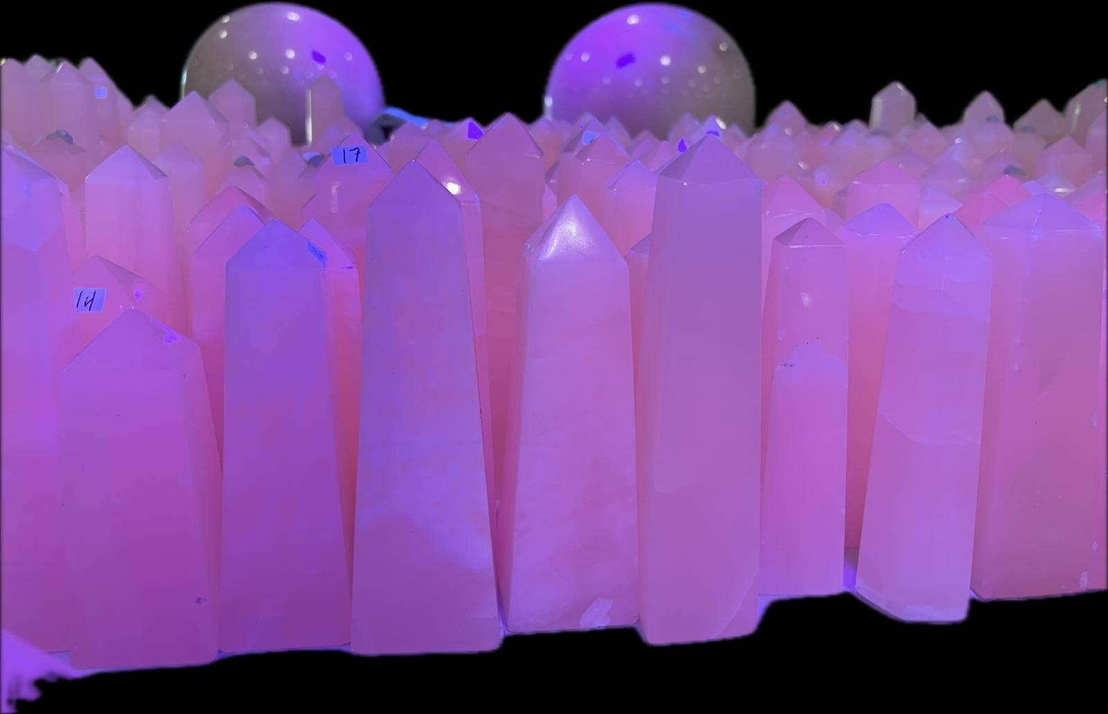Pink Calcite Mangano Calcite Tower Obelisk
