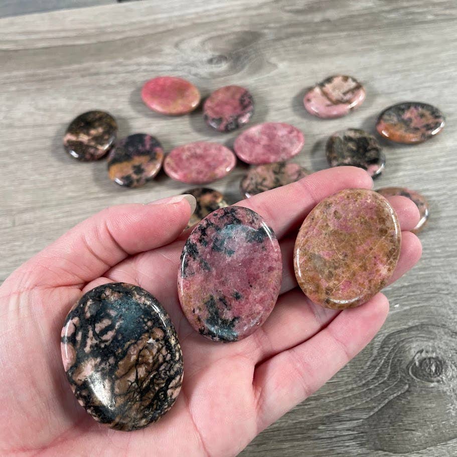 Oval Gemstone Worry Stones – Bulk Pocket Crystals: Kambaba