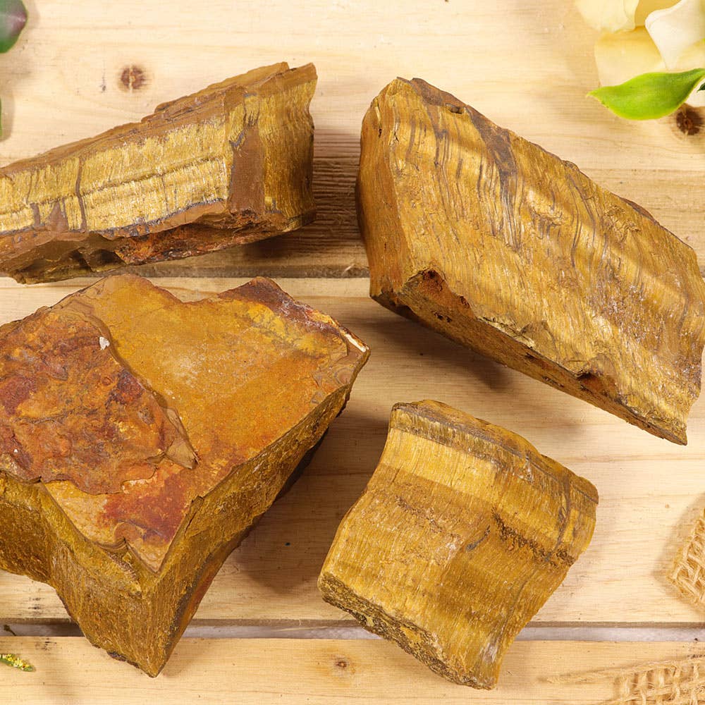 1 LB. Natural Raw Tiger Eye Specimens