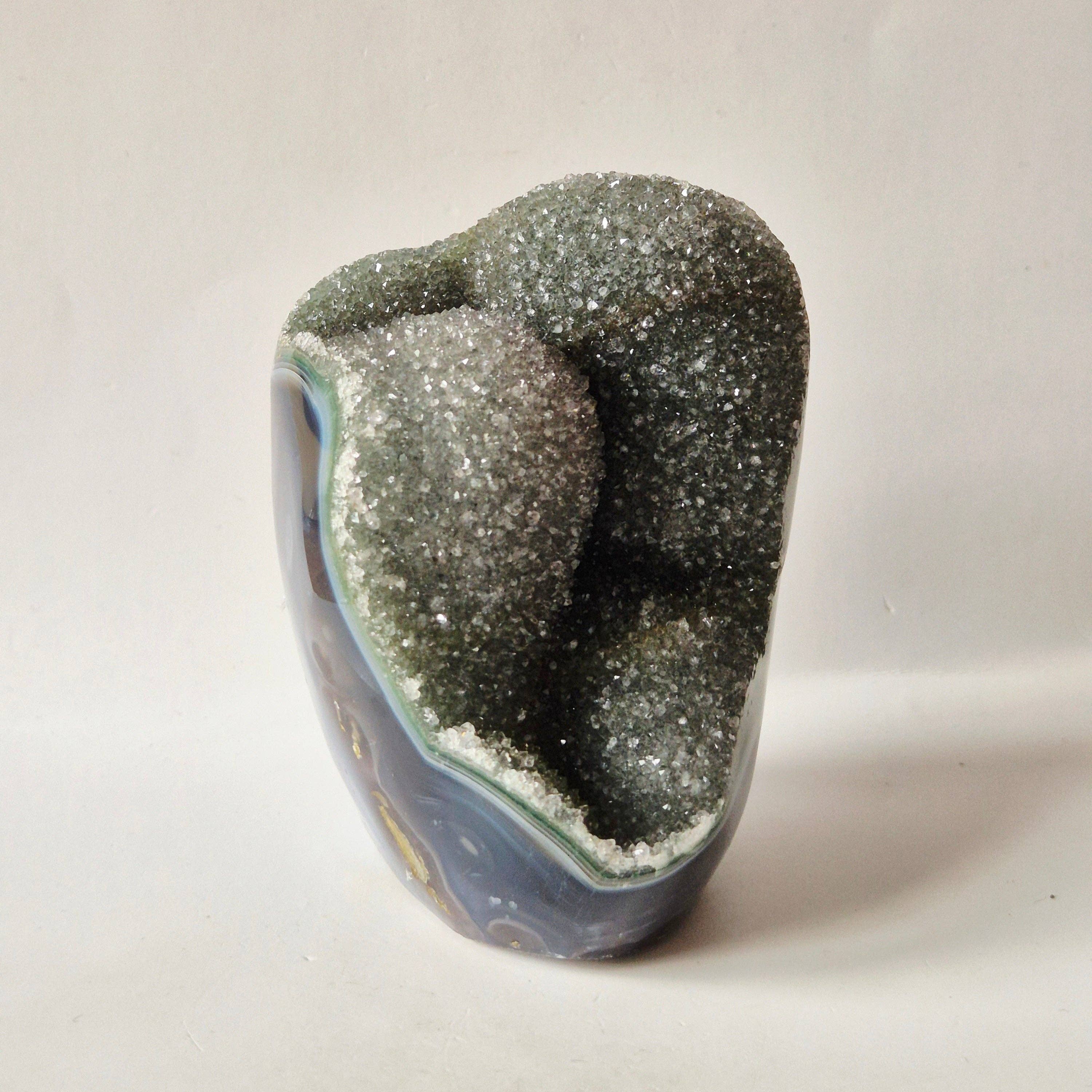 Druzy Agate from Uruguay Freeform – 634 grams | Natural Geode Gemstone