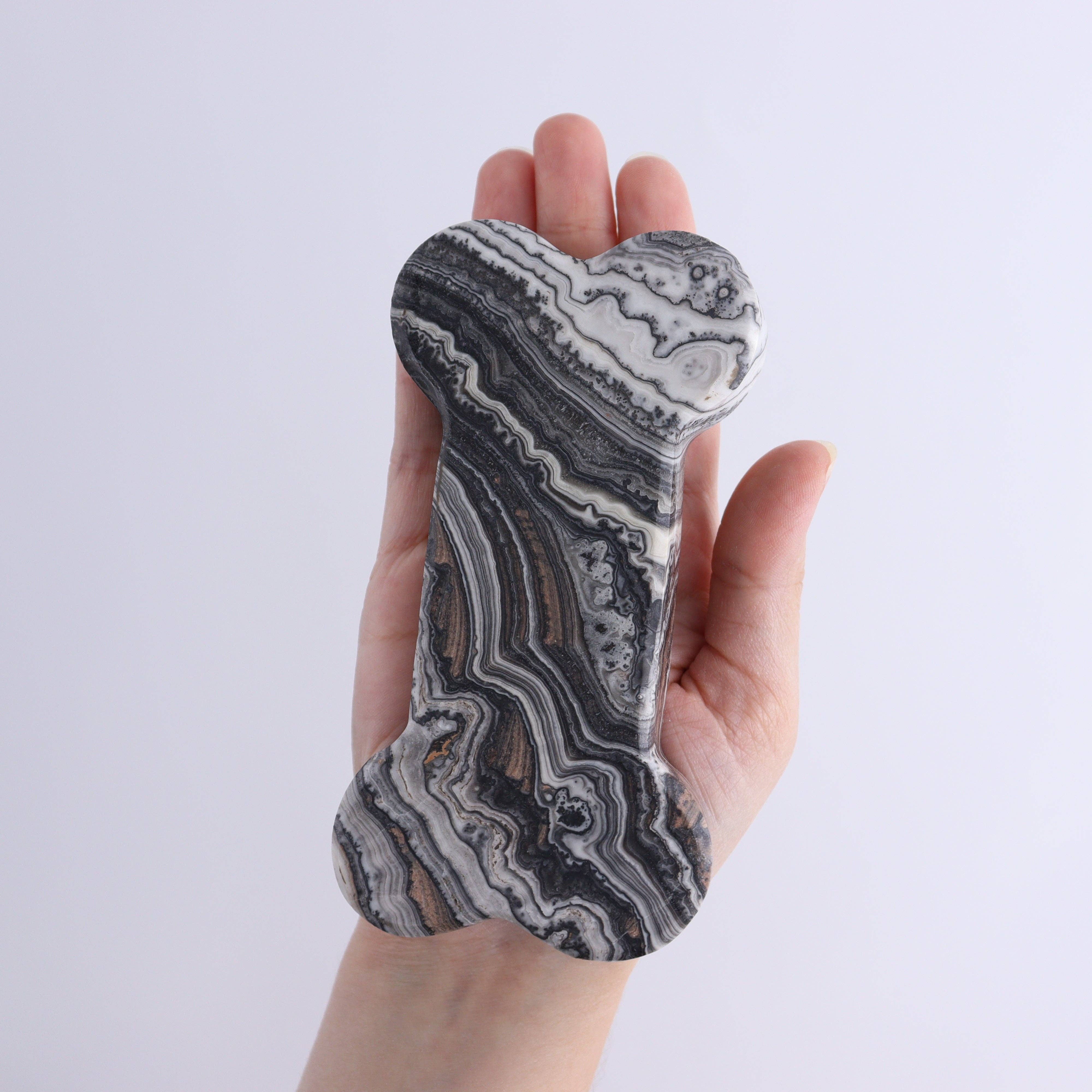 One Zebra Calcite Bone