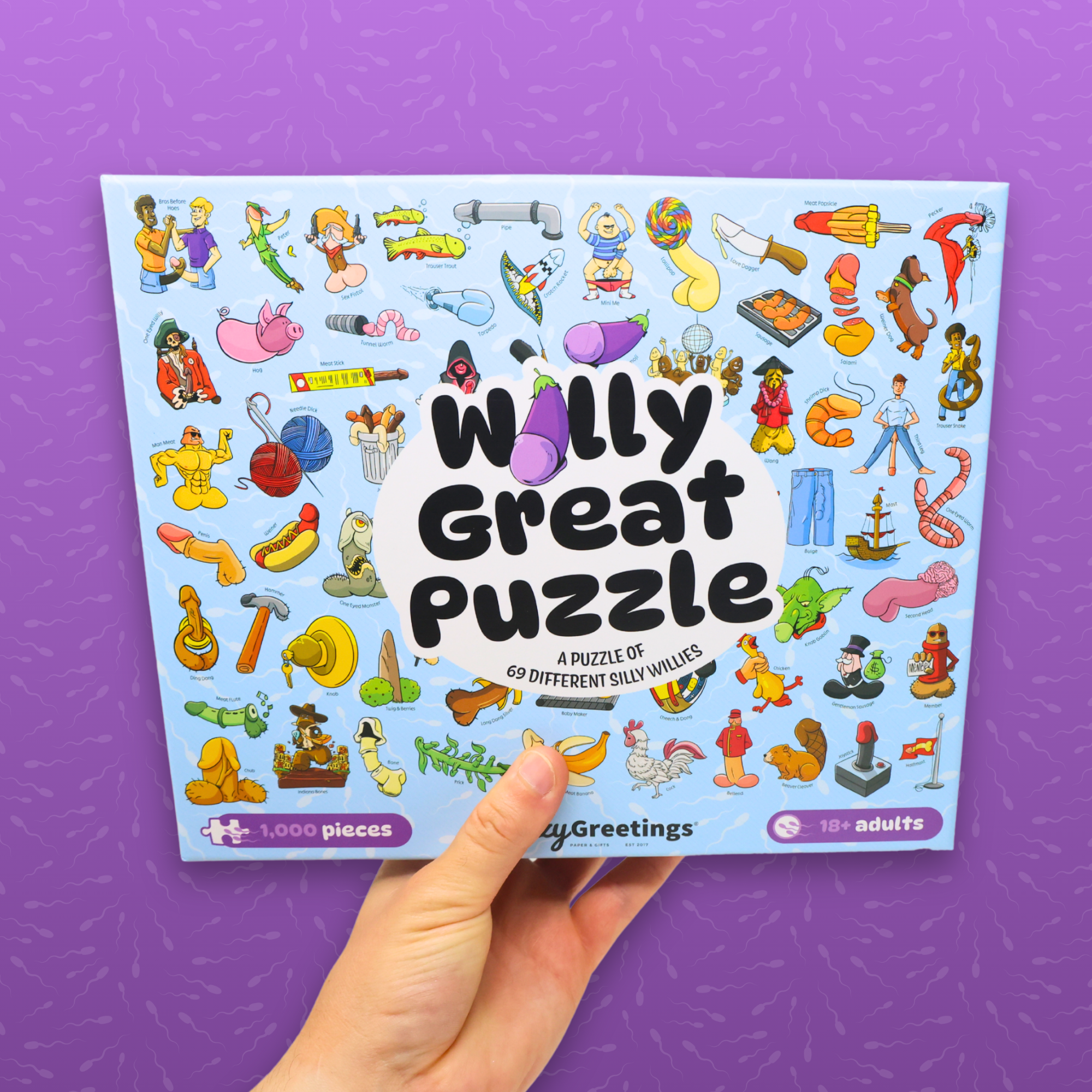 Willy Great Puzzle - Funny Penis 1000 Piece Jigsaw Puzzle