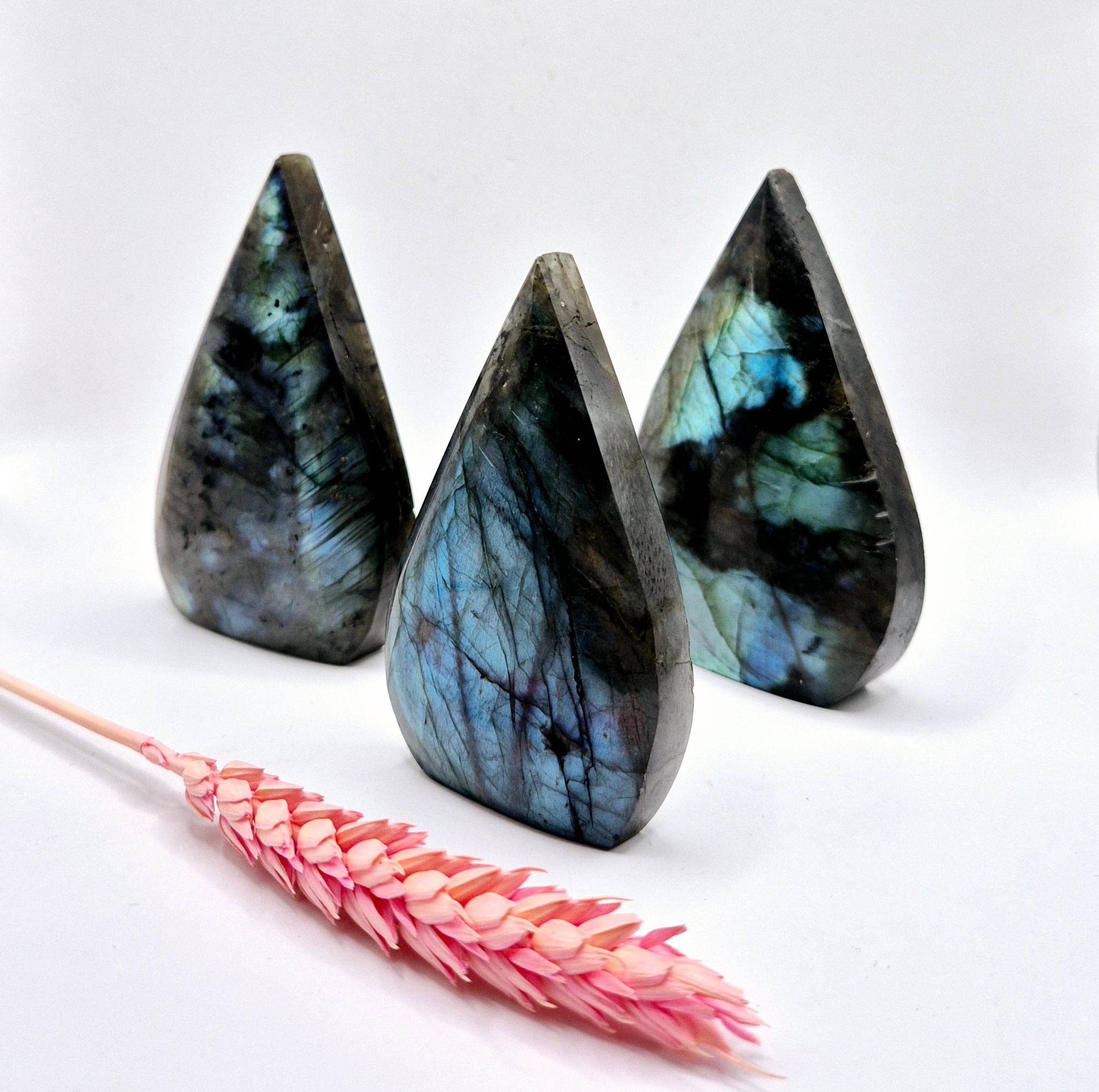 Flashy Labradorite Drop Standing Gemstone Crystal