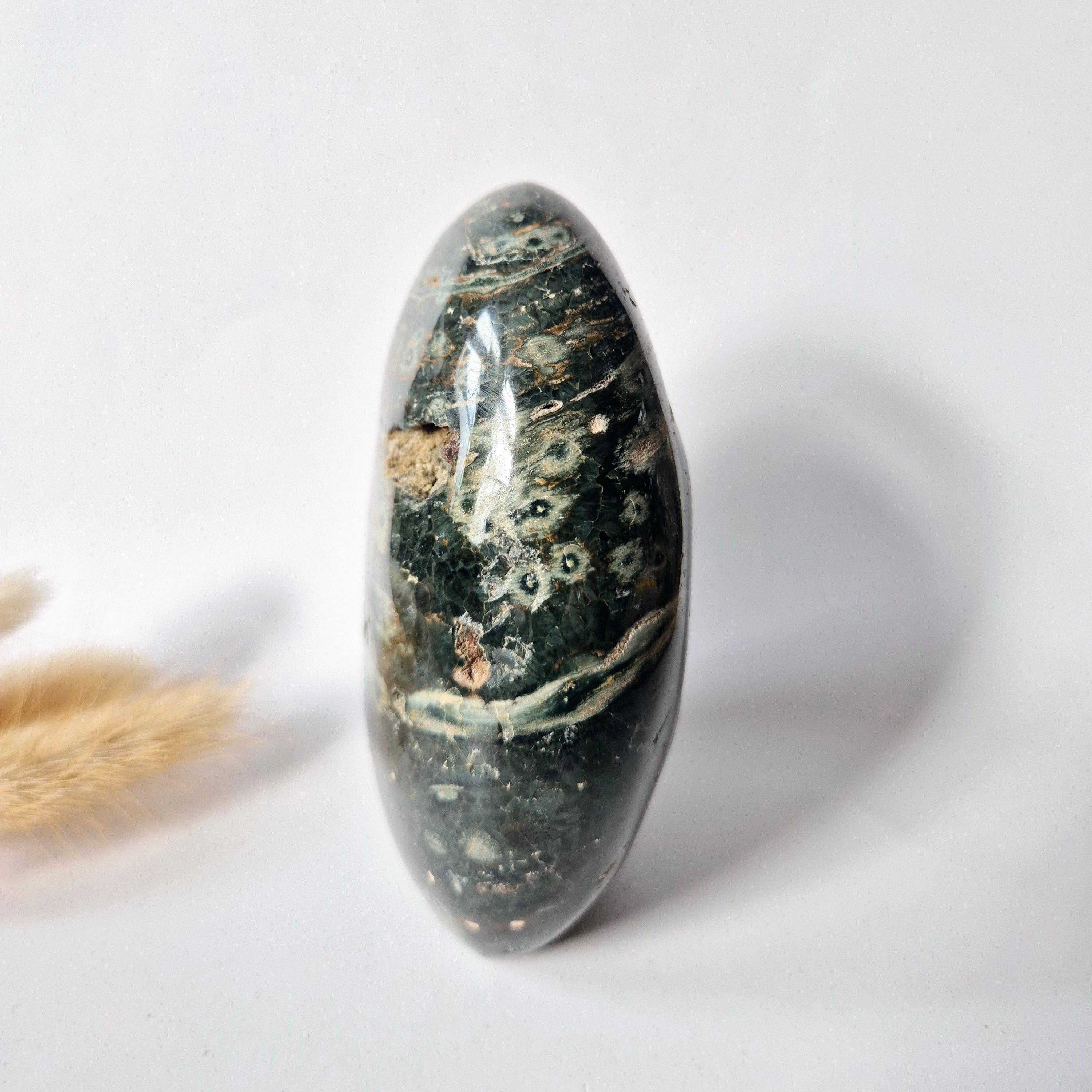 Gemstone Spiritual Statement Piece Ocean Jasper Freeform – 429 grams
