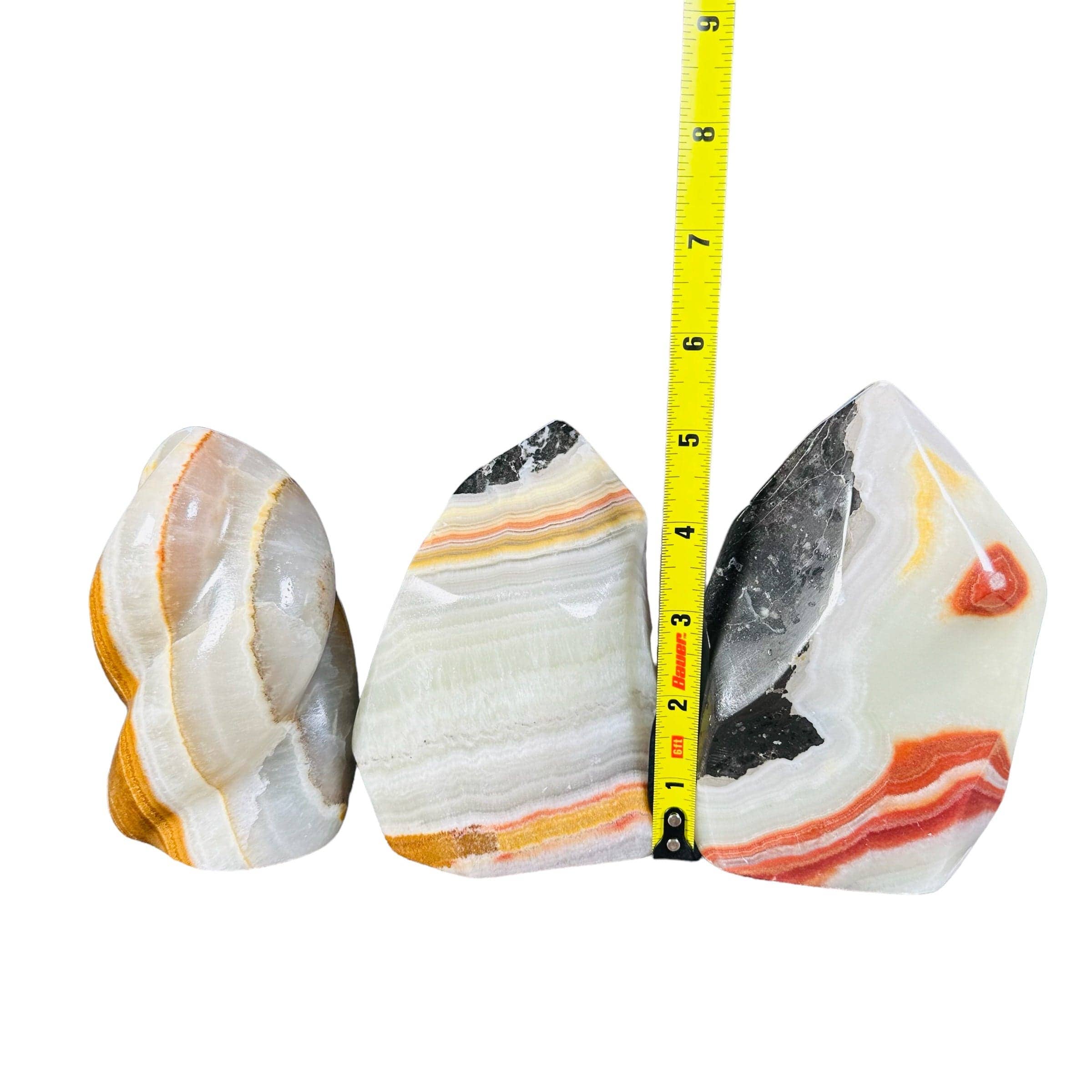 Onyx Flame cut base point - Crystal Decor