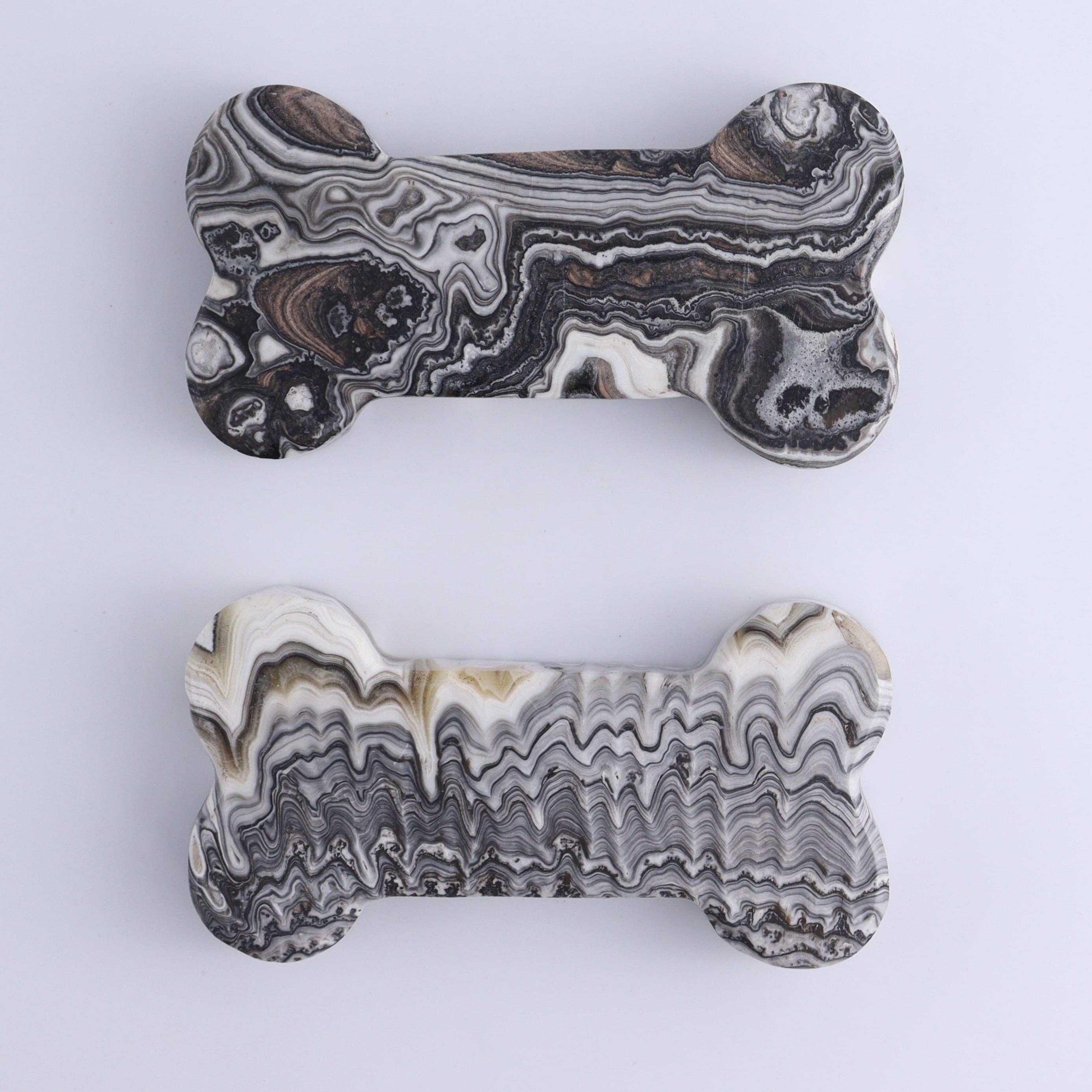 One Zebra Calcite Bone