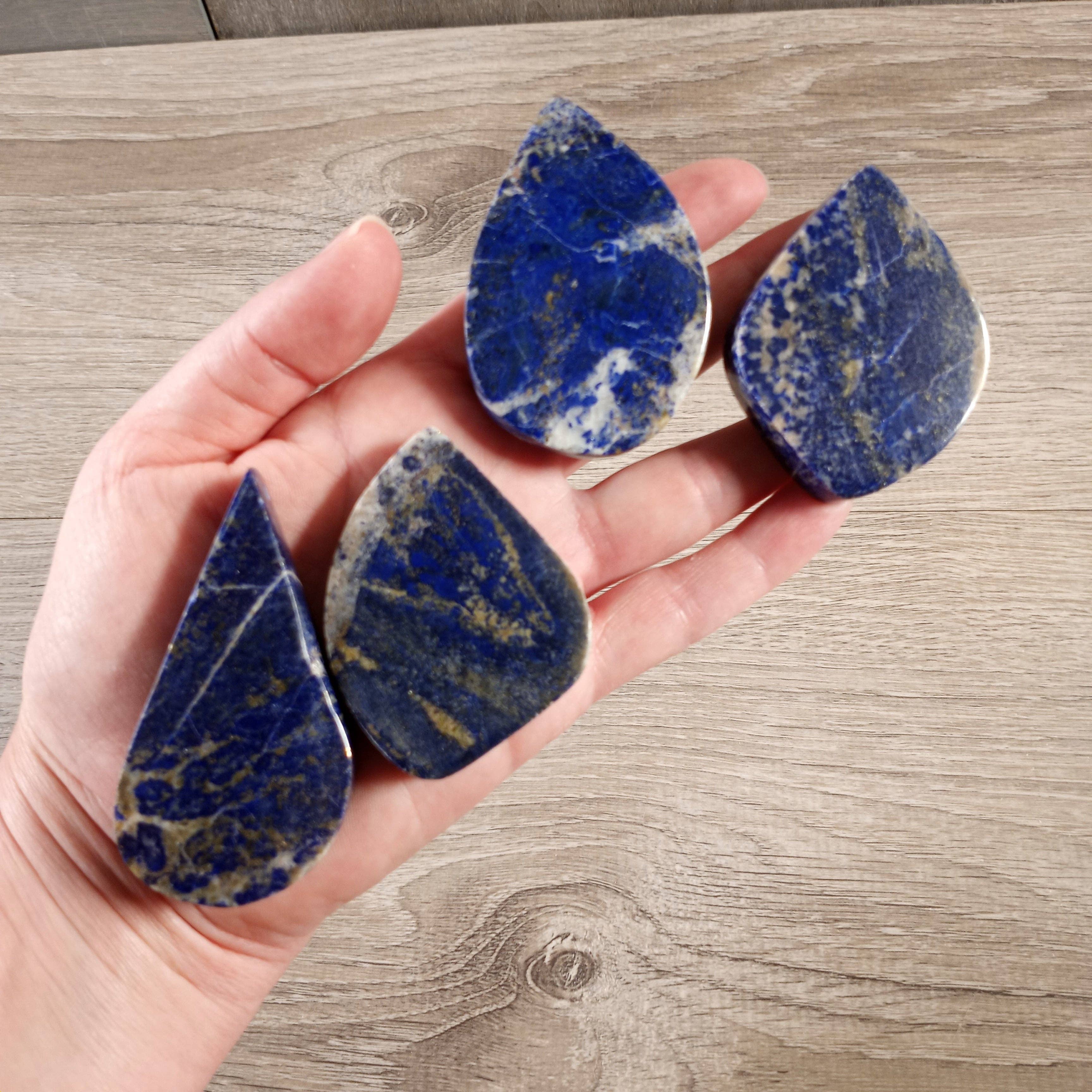 Lapis Lazuli Adjustable Cord Necklace – Metal-Free