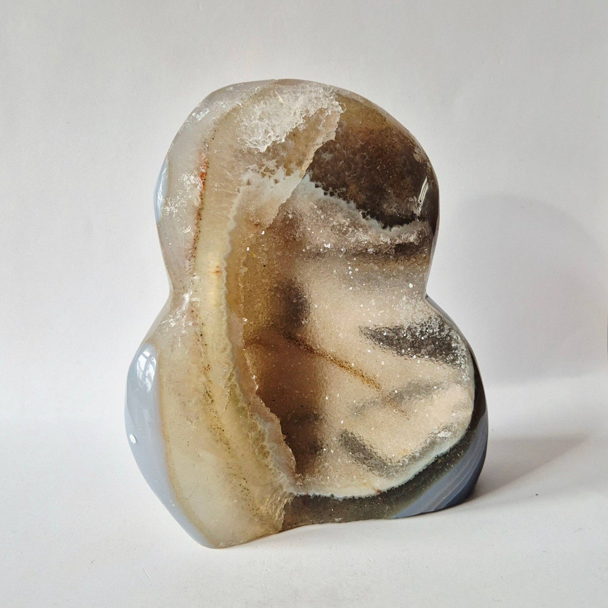Druzy Agate from Uruguay – 702 grams | Natural Geode Gemstone