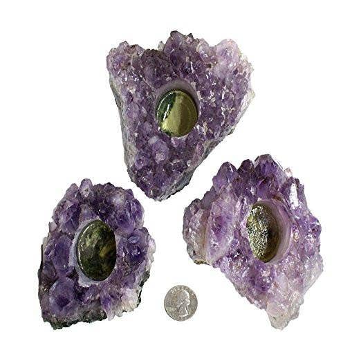 Amethyst Crystal Cluster Candle Holder Wholesale Crystals